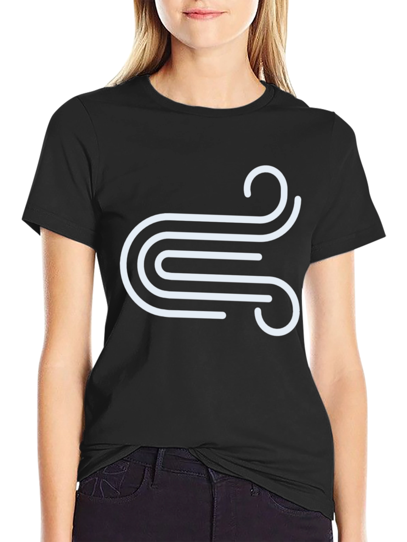 Abstract Swirl Graphic Tee - Stylish Mens T-Shirt