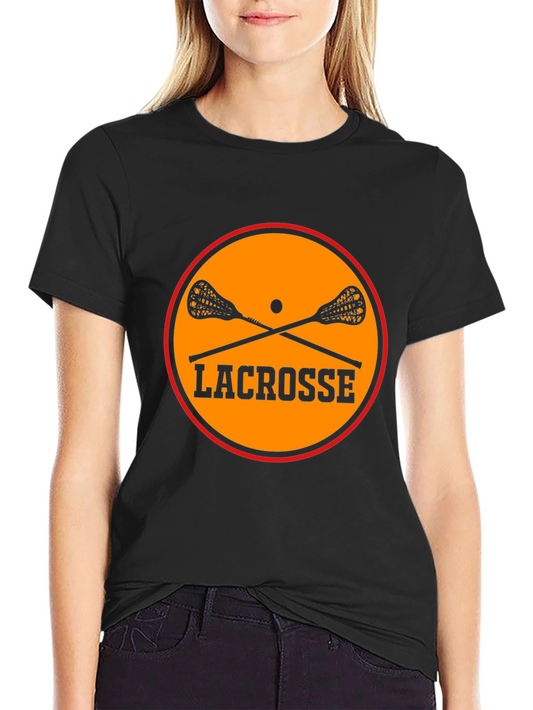 Lacrosse Graphic Tee - Black Cotton Blend