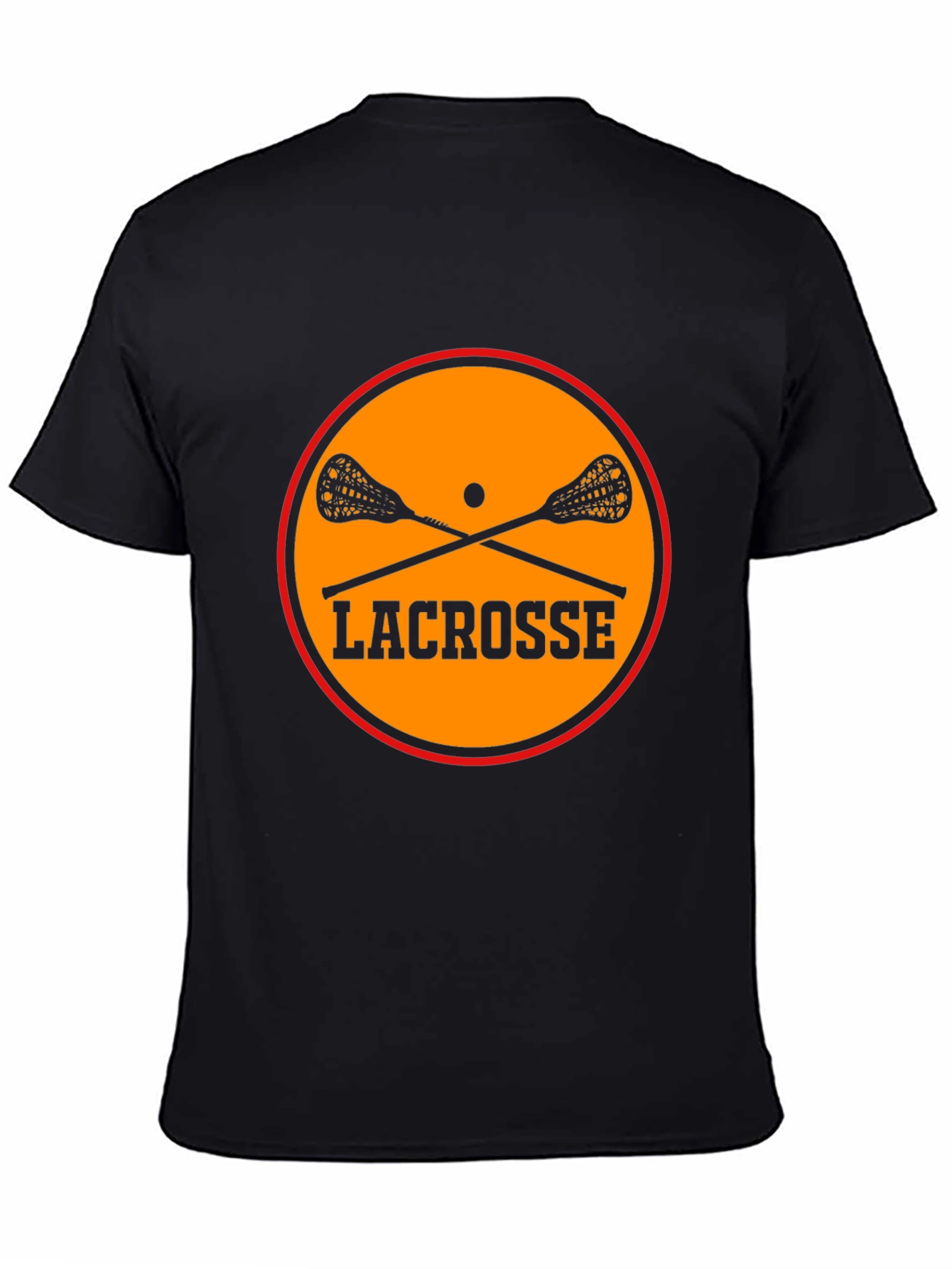 Lacrosse Graphic Tee - Black Cotton Blend