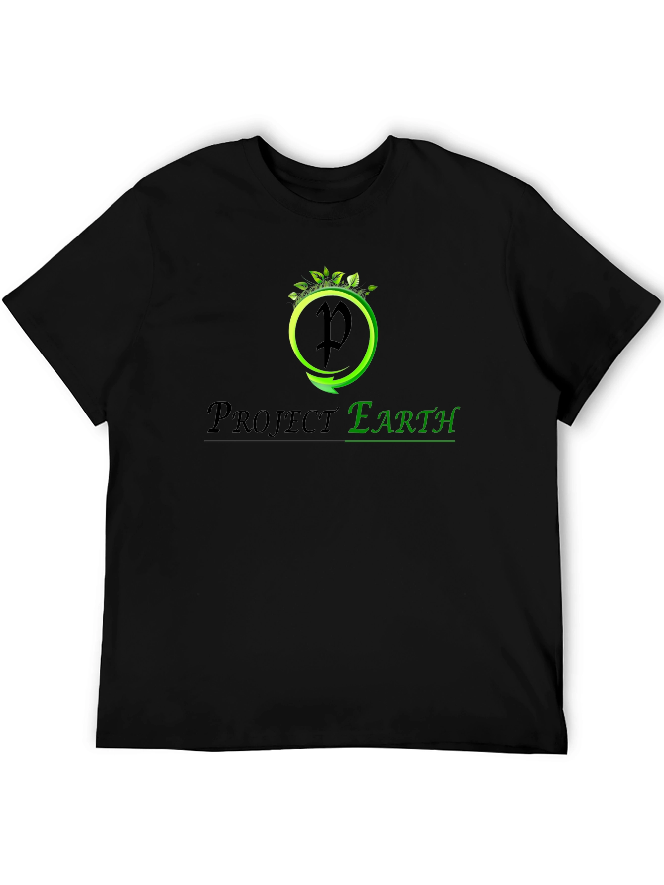 Project Earth Black T-Shirt - Eco-Friendly Design