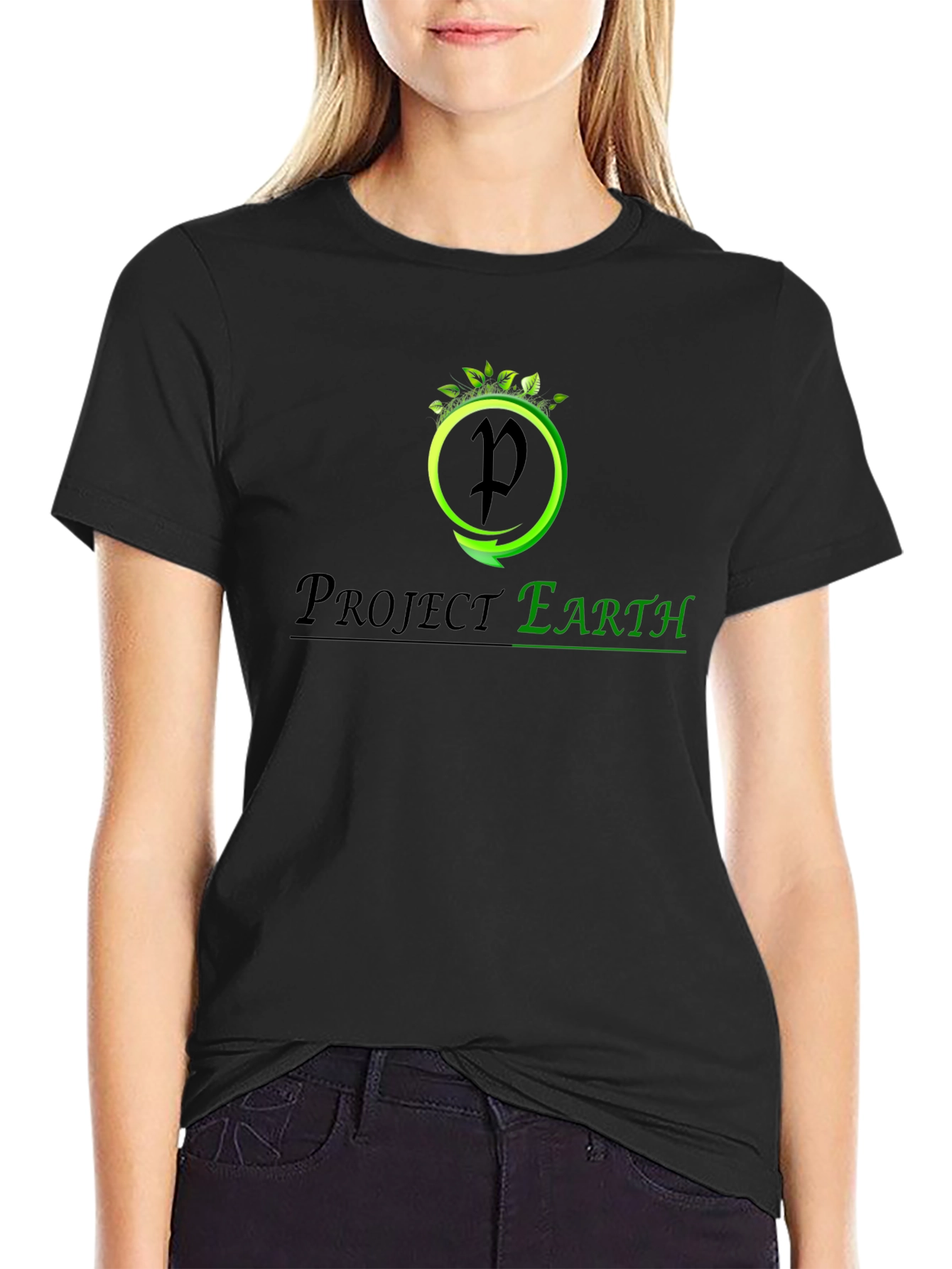 Project Earth Black T-Shirt - Eco-Friendly Design