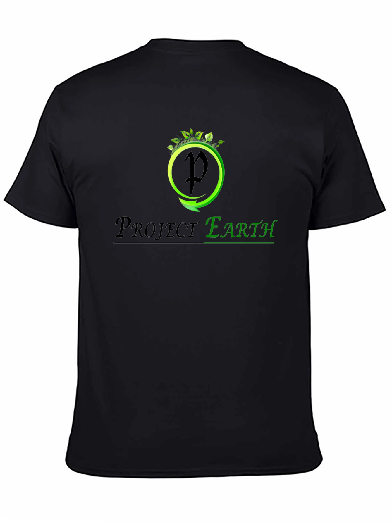 Project Earth Black T-Shirt - Eco-Friendly Design