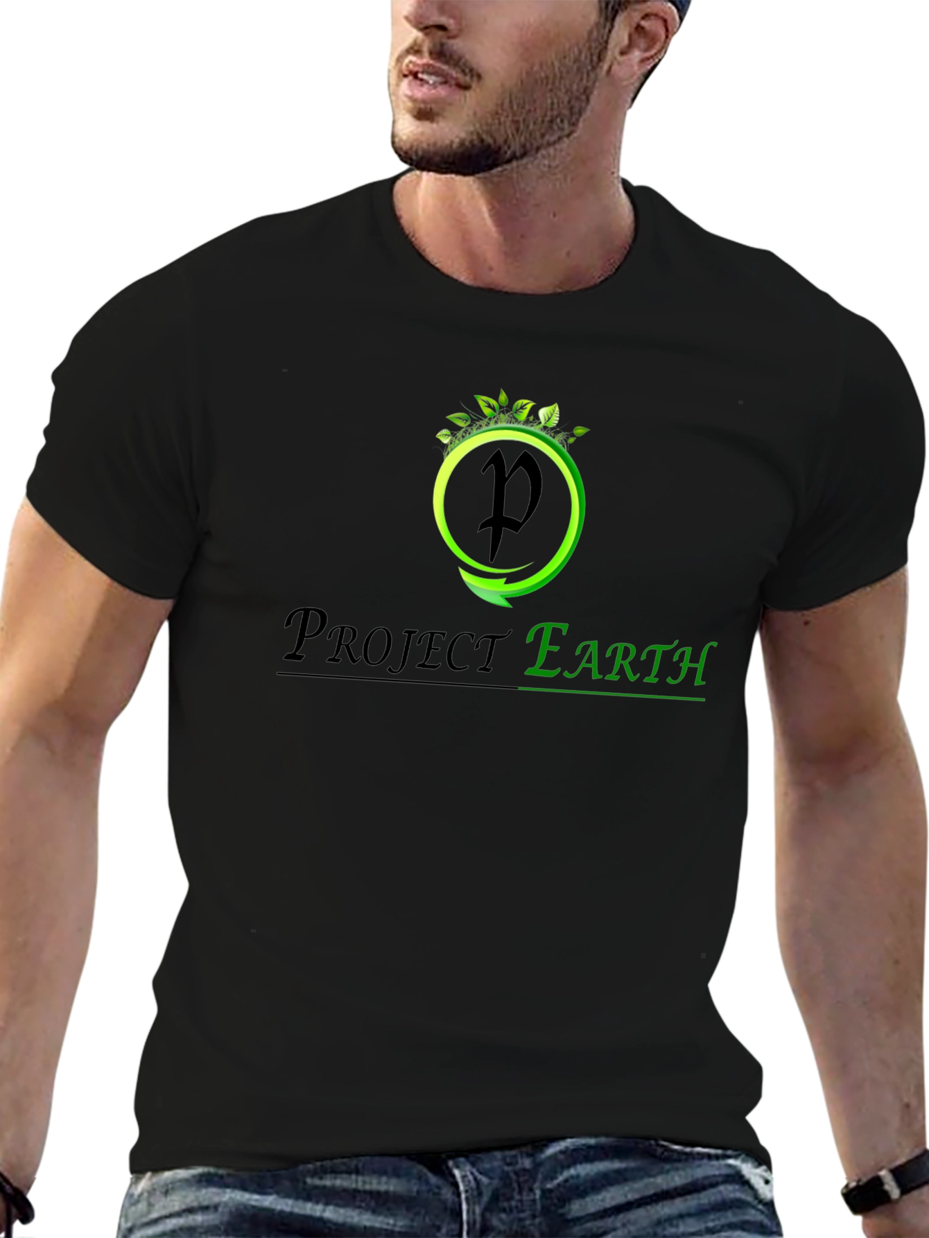 Project Earth Black T-Shirt - Eco-Friendly Design