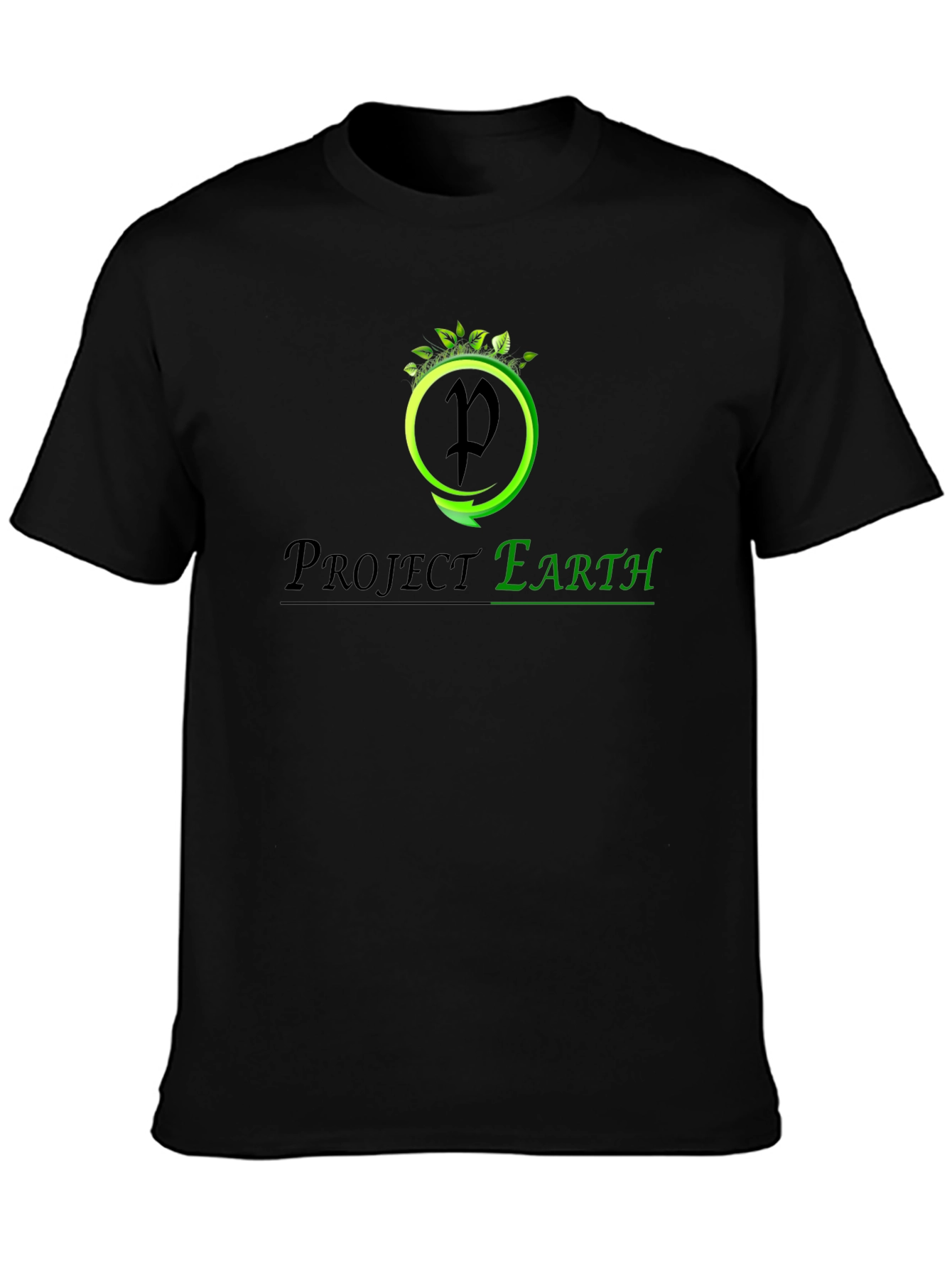 Project Earth Black T-Shirt - Eco-Friendly Design