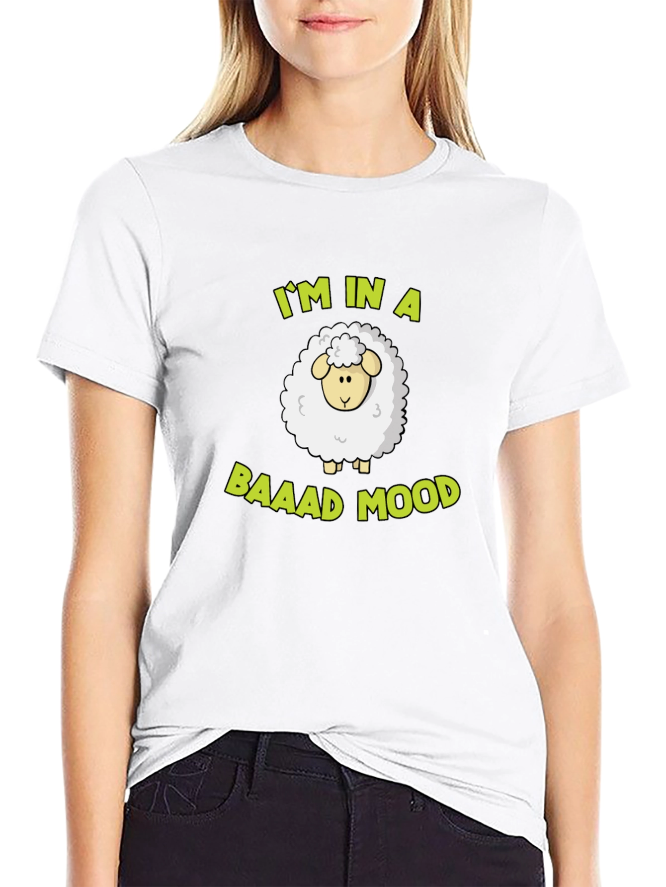 Baaad Mood Sheep T-Shirt - Funny Graphic Tee