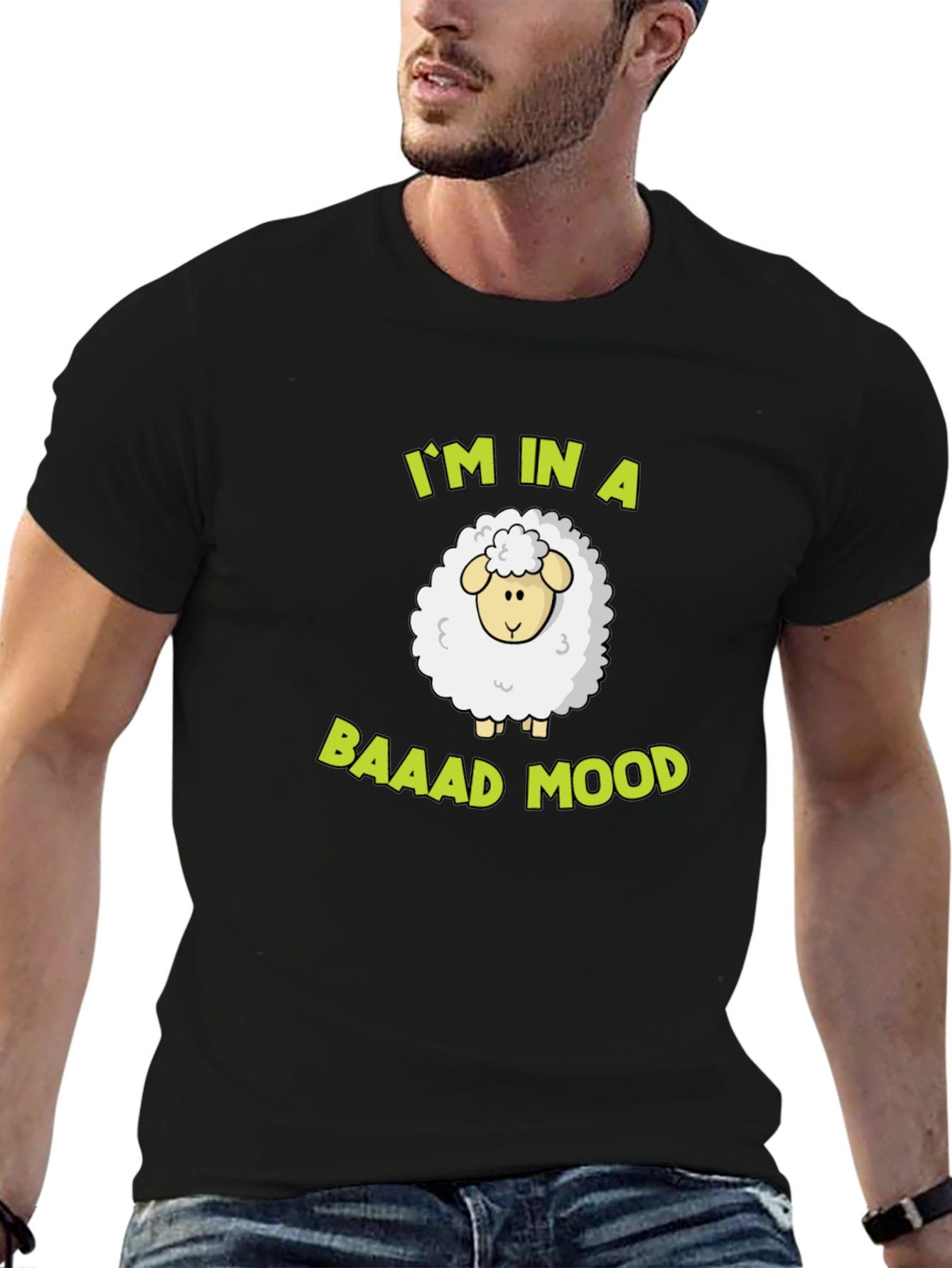 Baaad Mood Sheep T-Shirt - Funny Graphic Tee