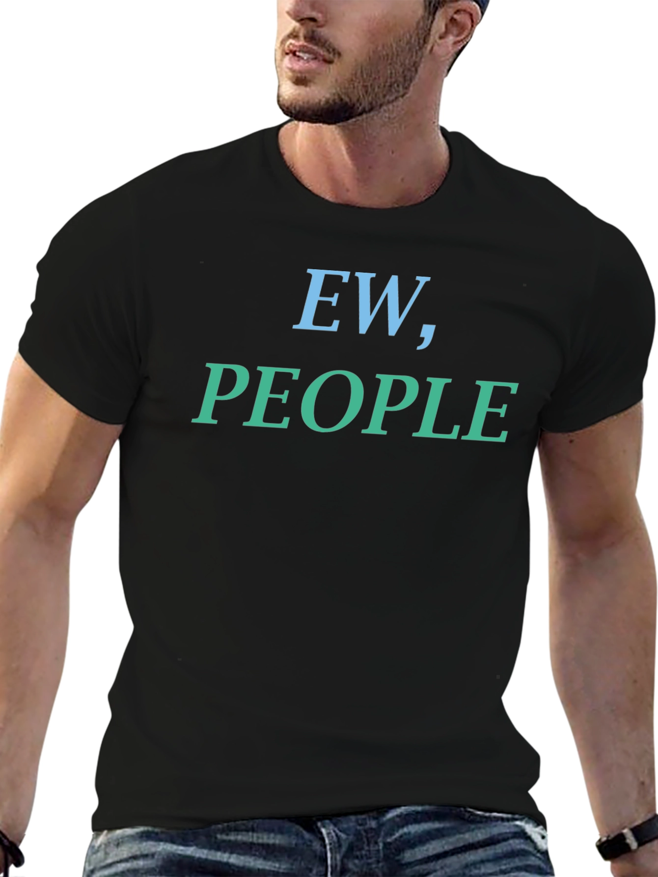 Ew People Graphic Print Mens T-Shirt