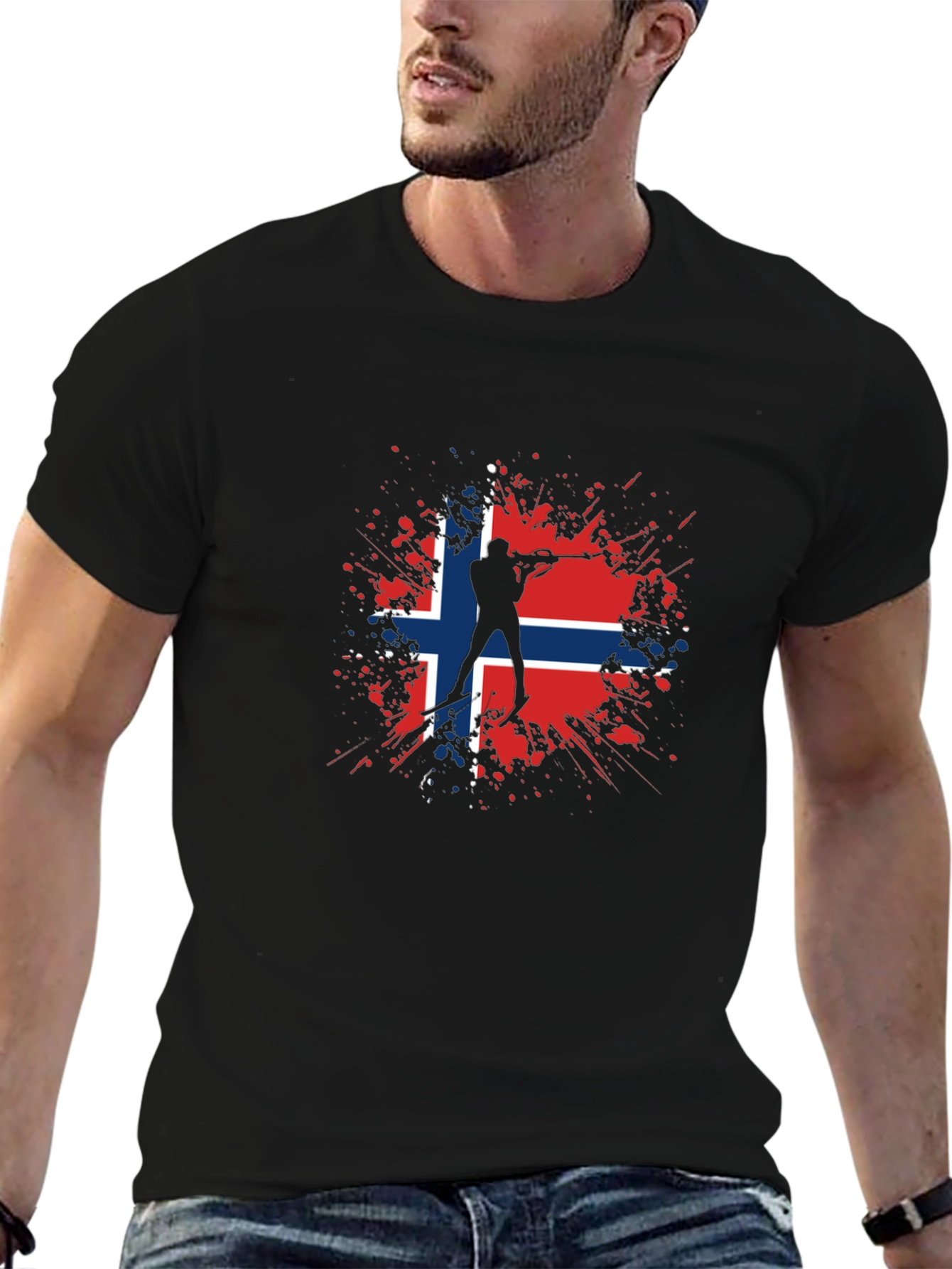 Norway Biathlon T-Shirt - Nordic Skiing Tee