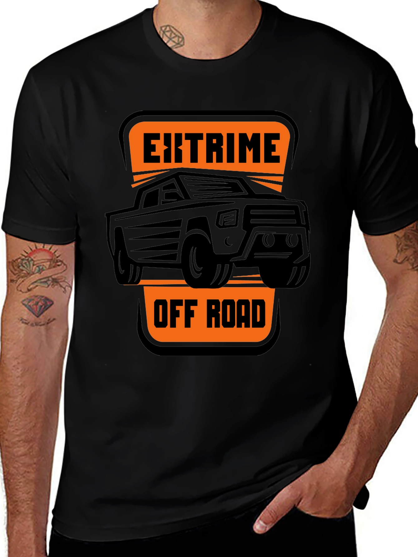 Extreme Off Road Black Graphic Tee