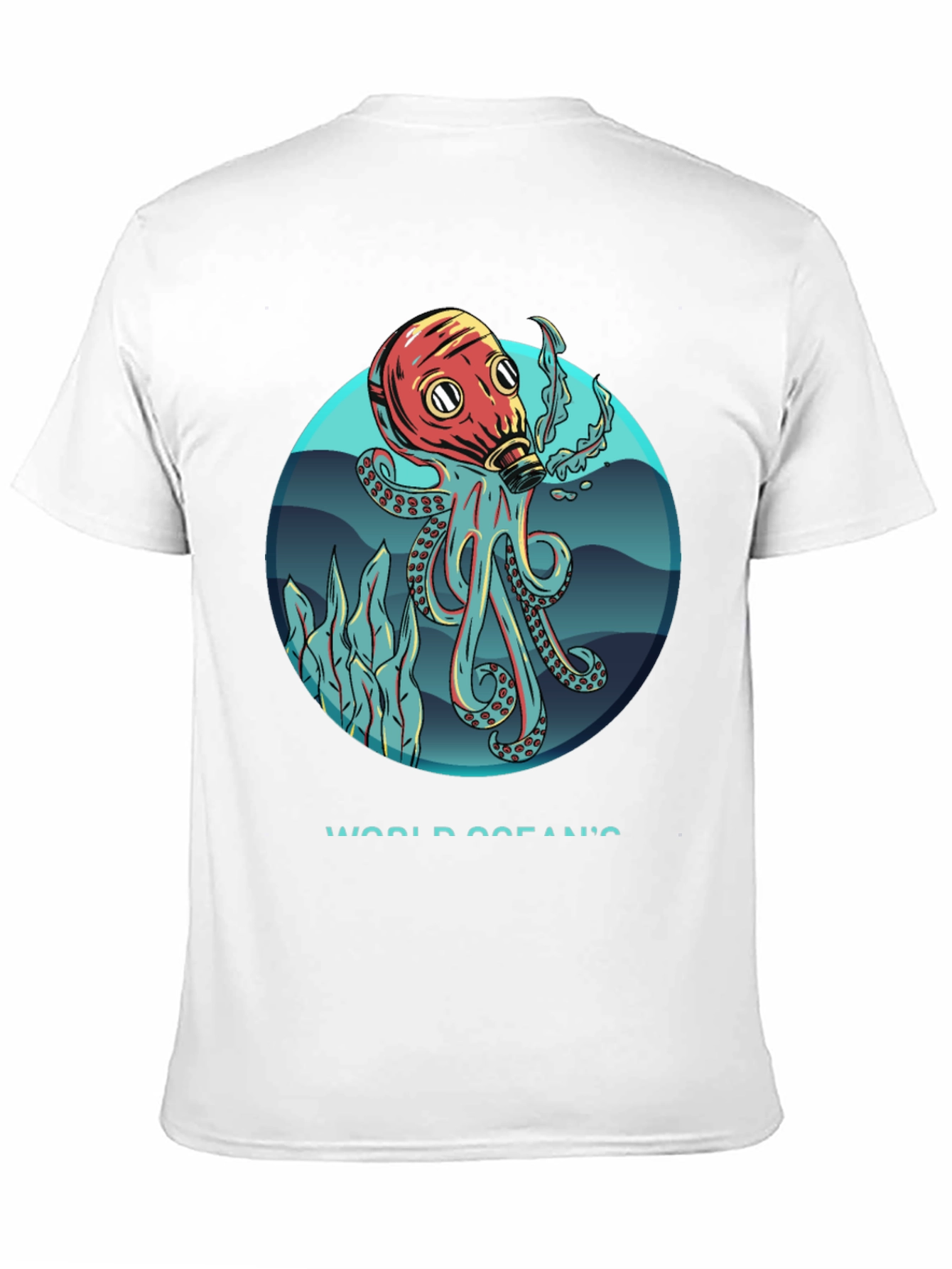Octopus Gas Mask Graphic T-Shirt