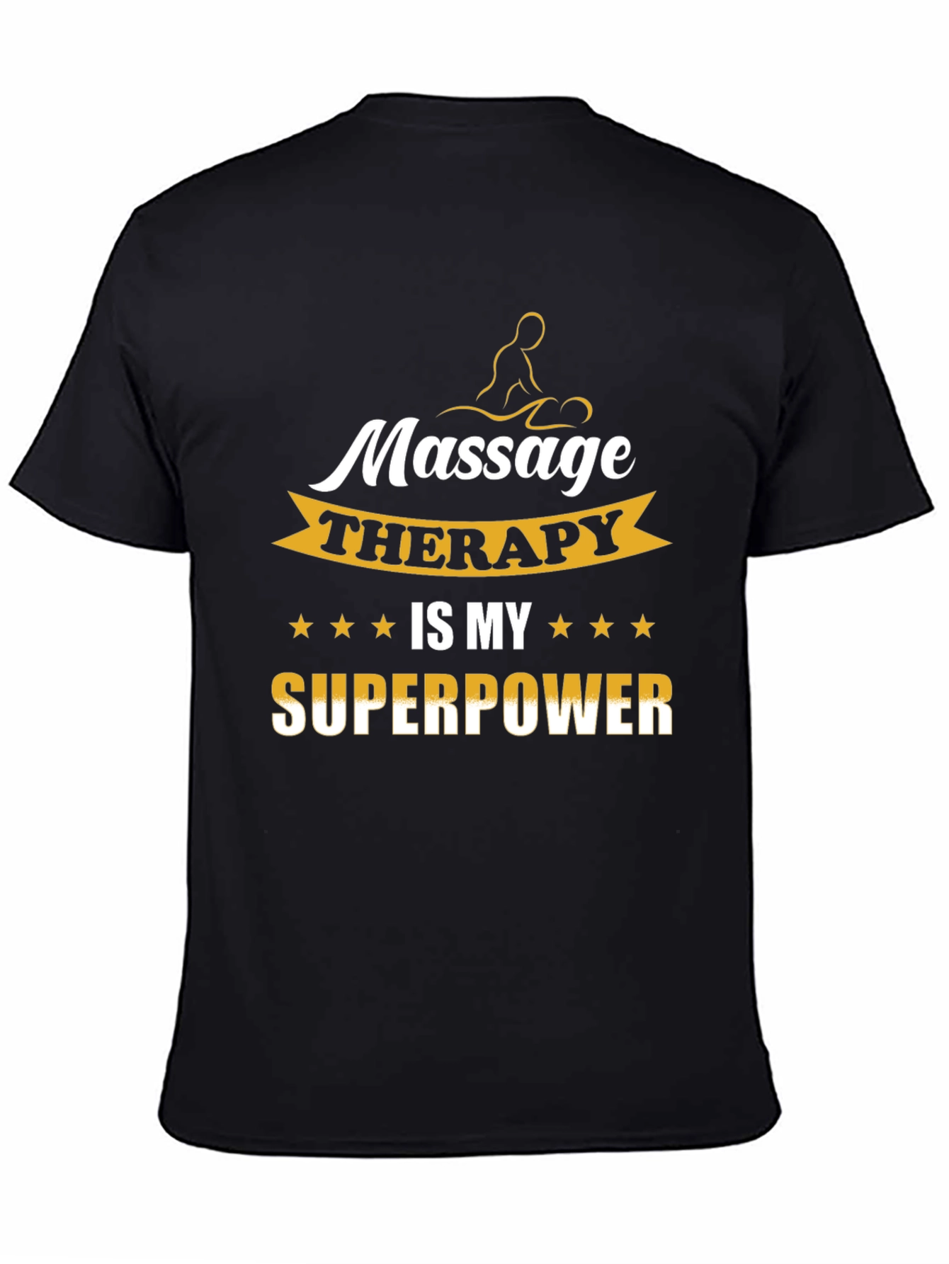 Massage Therapy Superpower Black T-Shirt