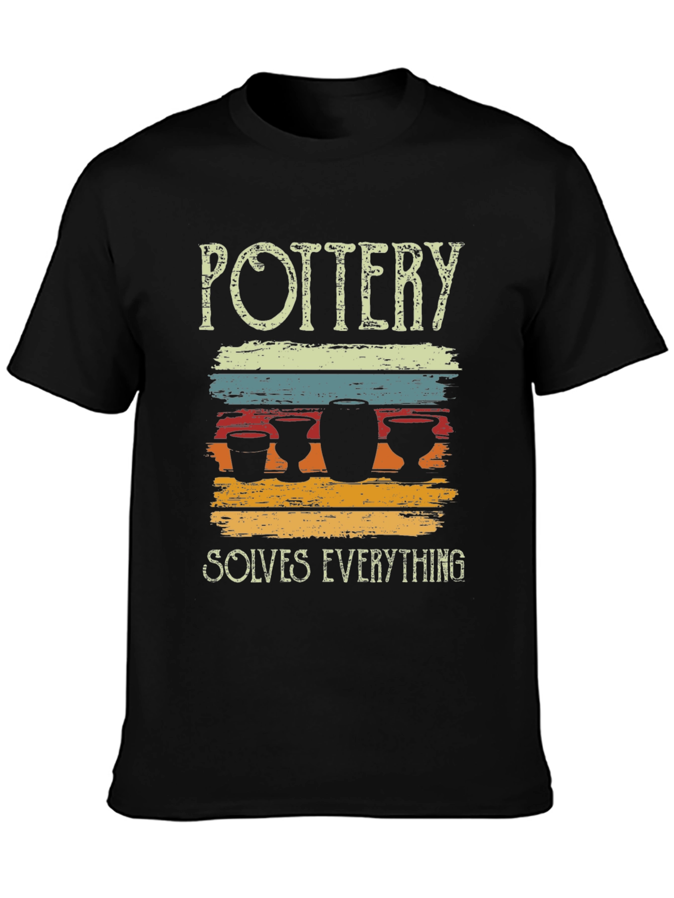 Pottery Solves Everything Graphic T-Shirt