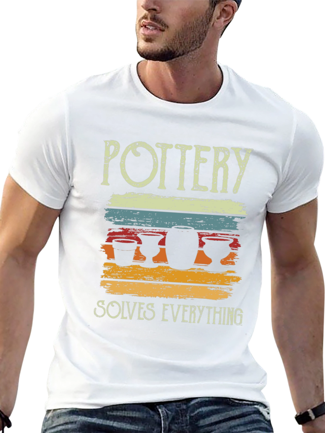Pottery Solves Everything Graphic T-Shirt
