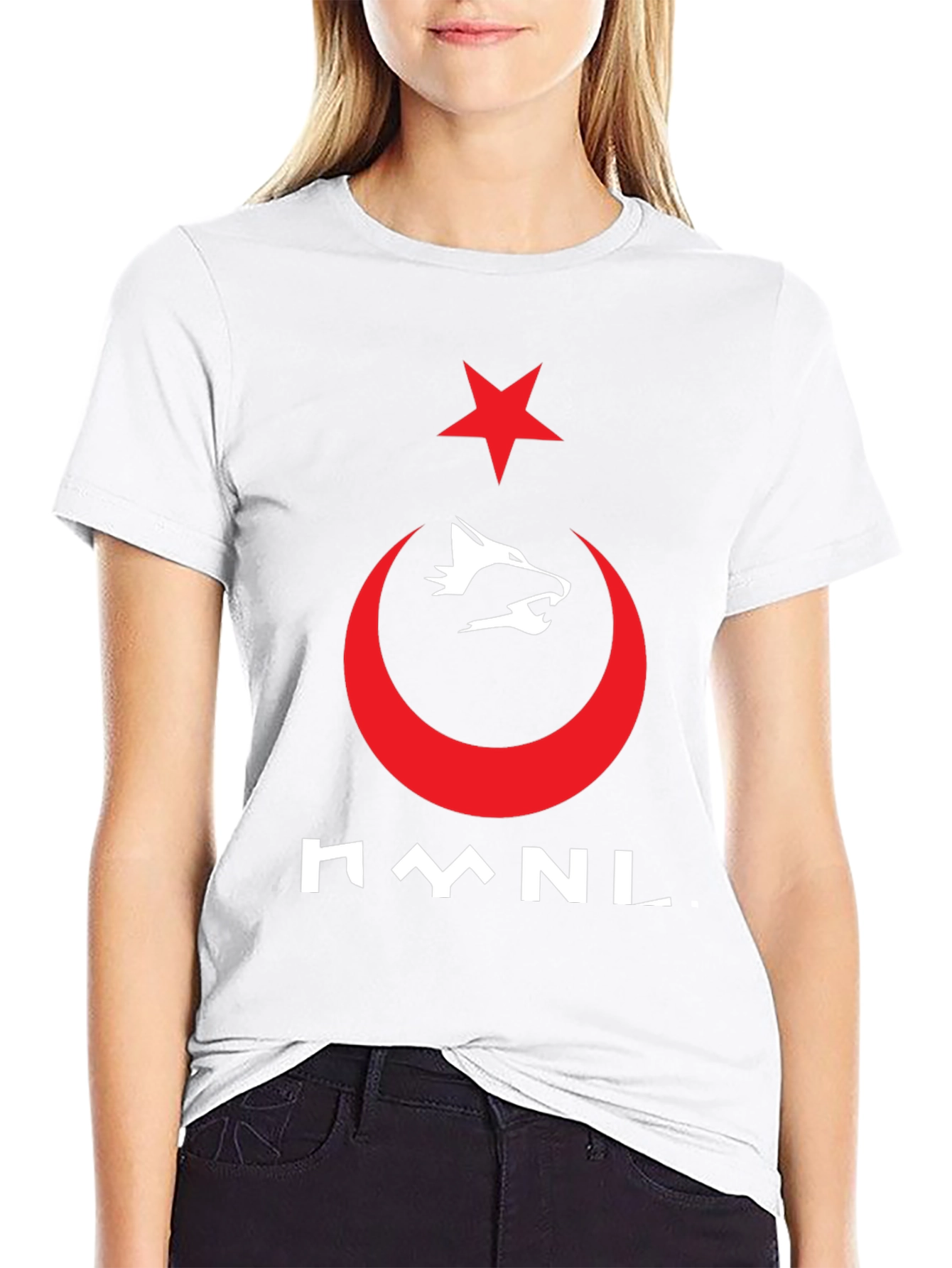 Turkish Pride T-Shirt - Wolf & Crescent Star Design
