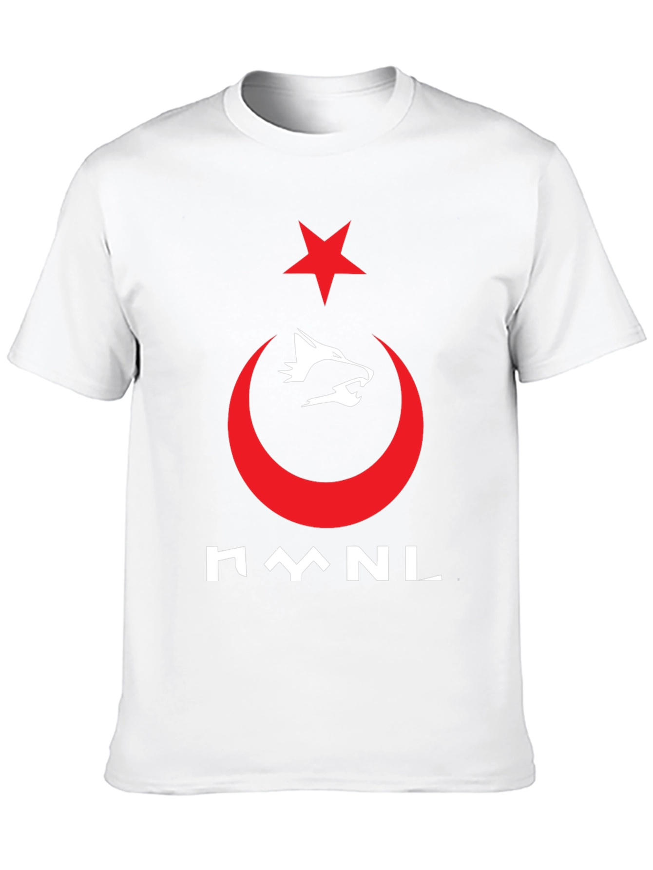 Turkish Pride T-Shirt - Wolf & Crescent Star Design