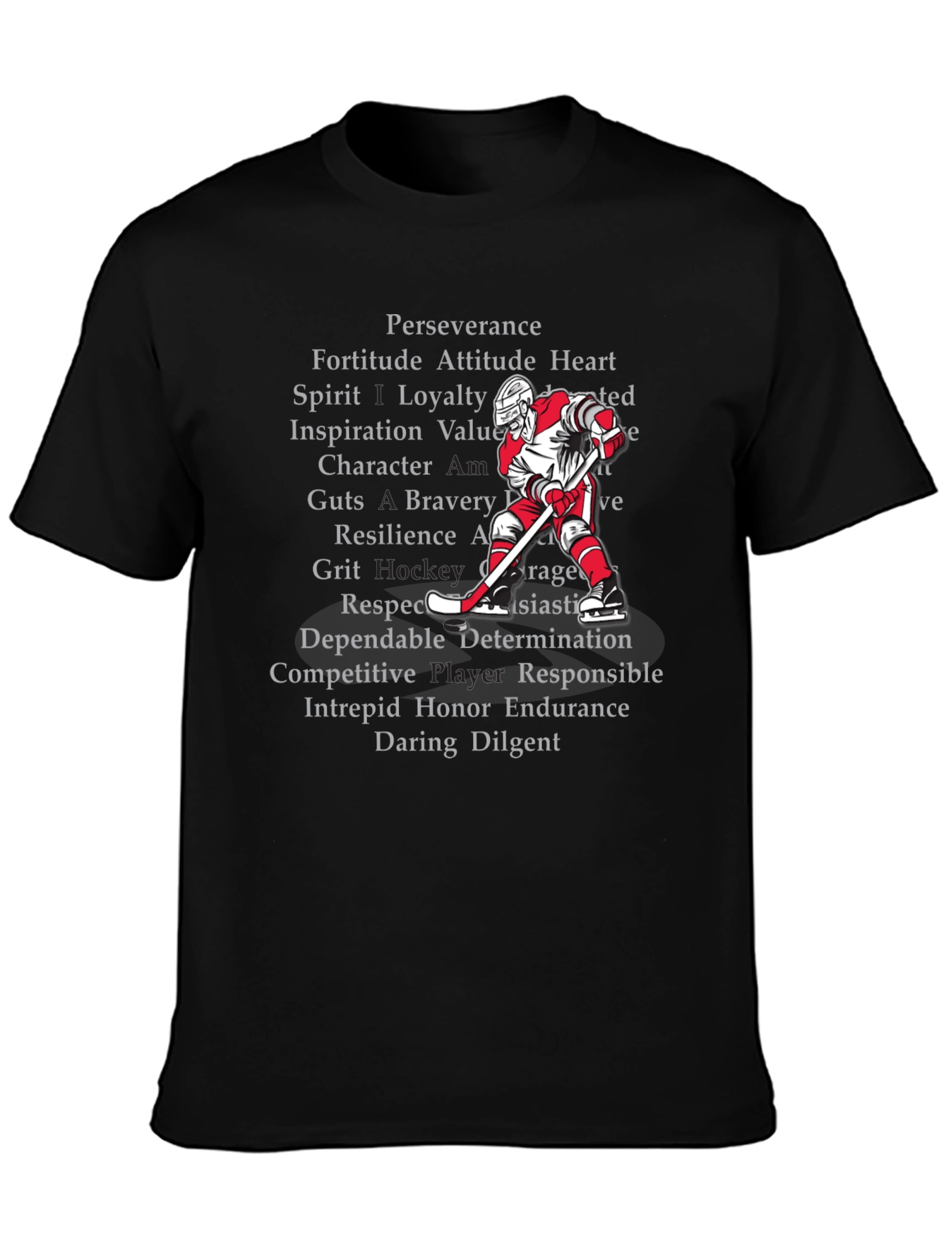 Hockey Values T-Shirt - Perseverance Loyalty Grit