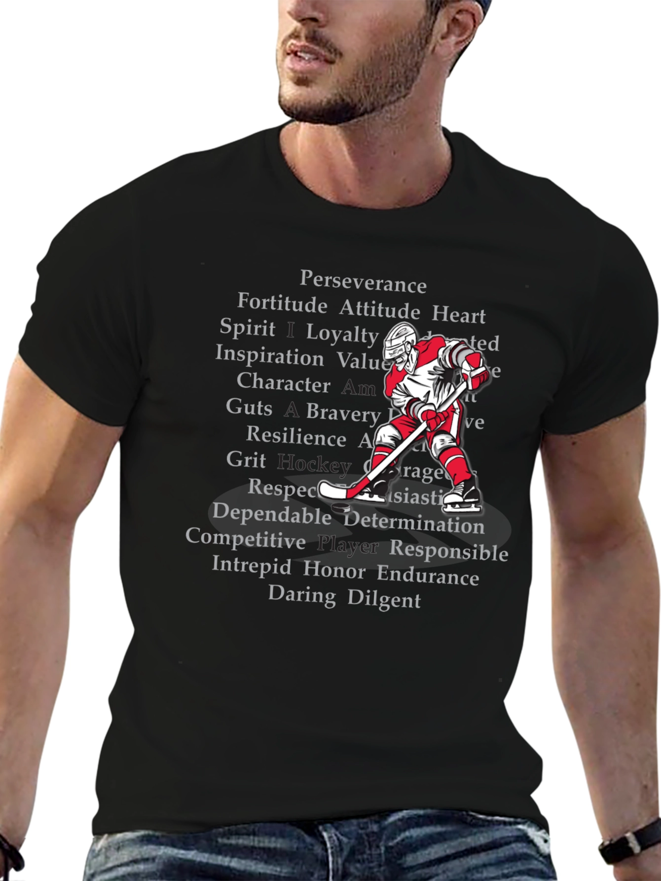 Hockey Values T-Shirt - Perseverance Loyalty Grit