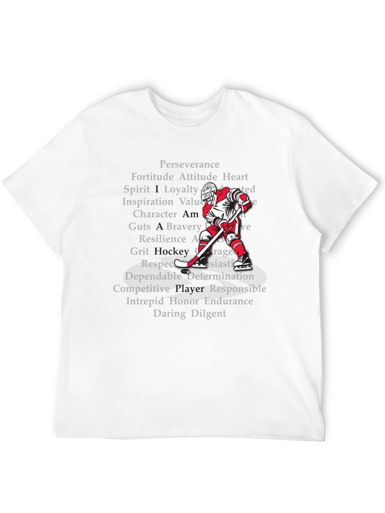 Hockey Values T-Shirt - Perseverance Loyalty Grit