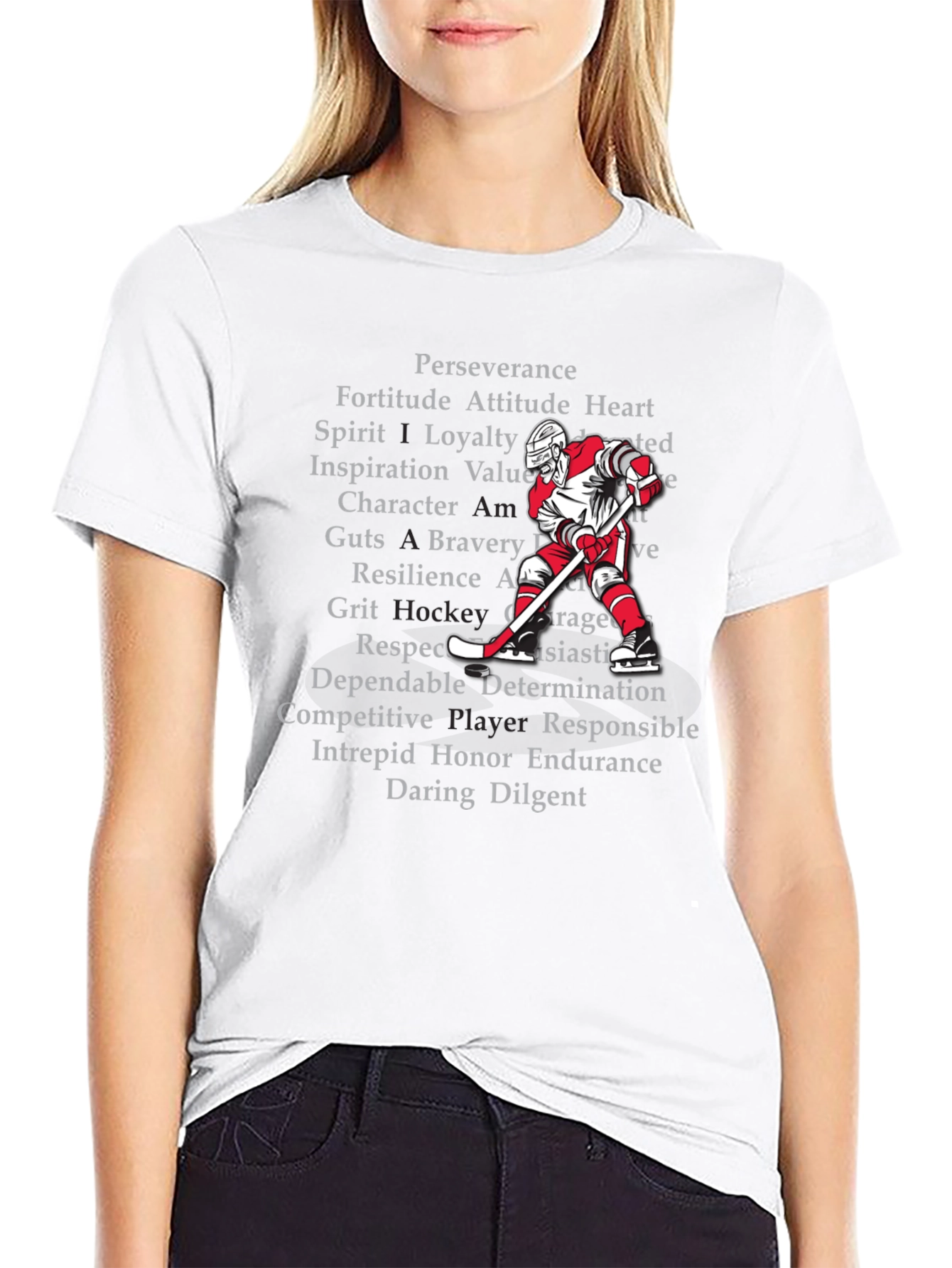 Hockey Values T-Shirt - Perseverance Loyalty Grit