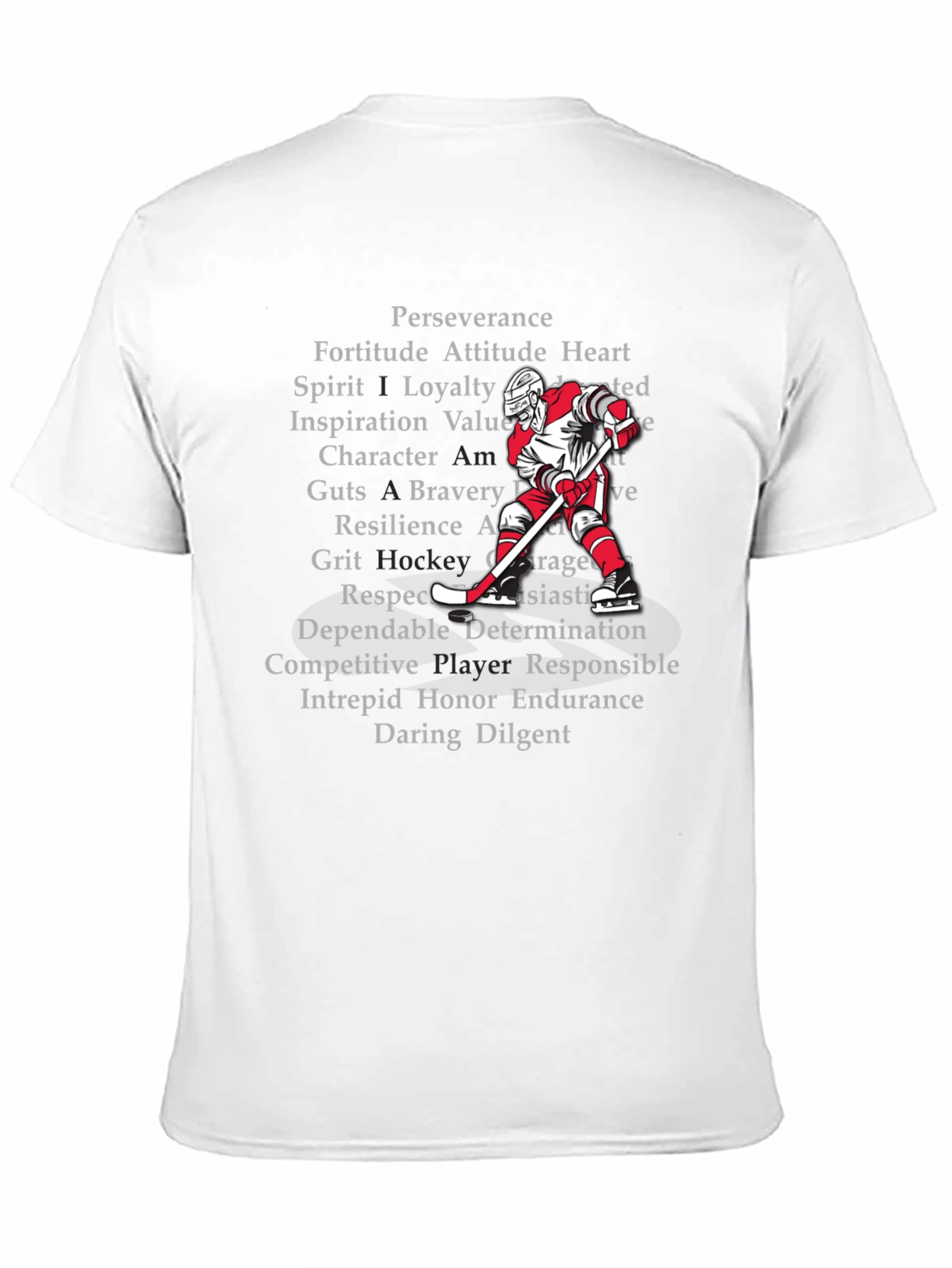 Hockey Values T-Shirt - Perseverance Loyalty Grit