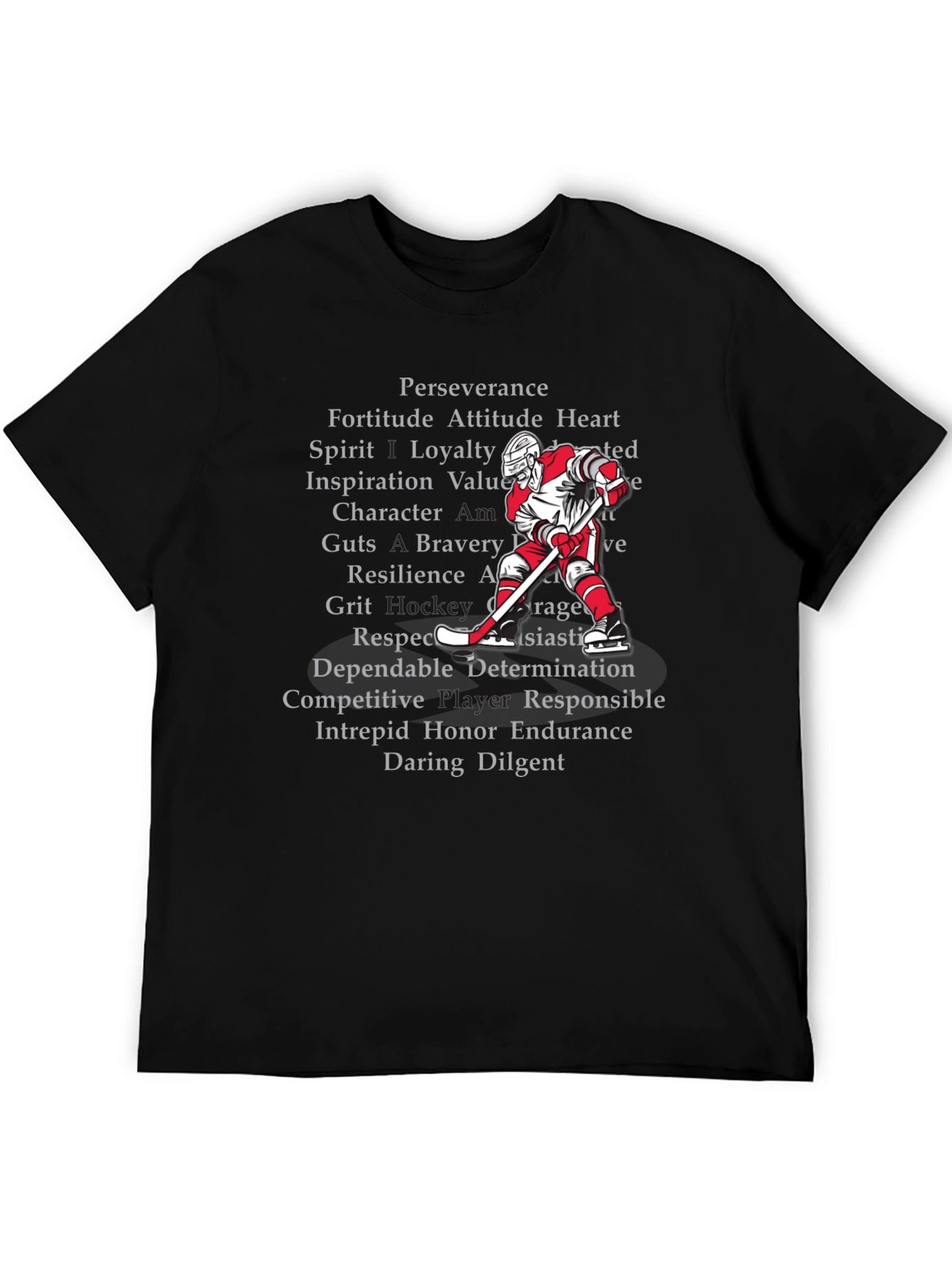 Hockey Values T-Shirt - Perseverance Loyalty Grit