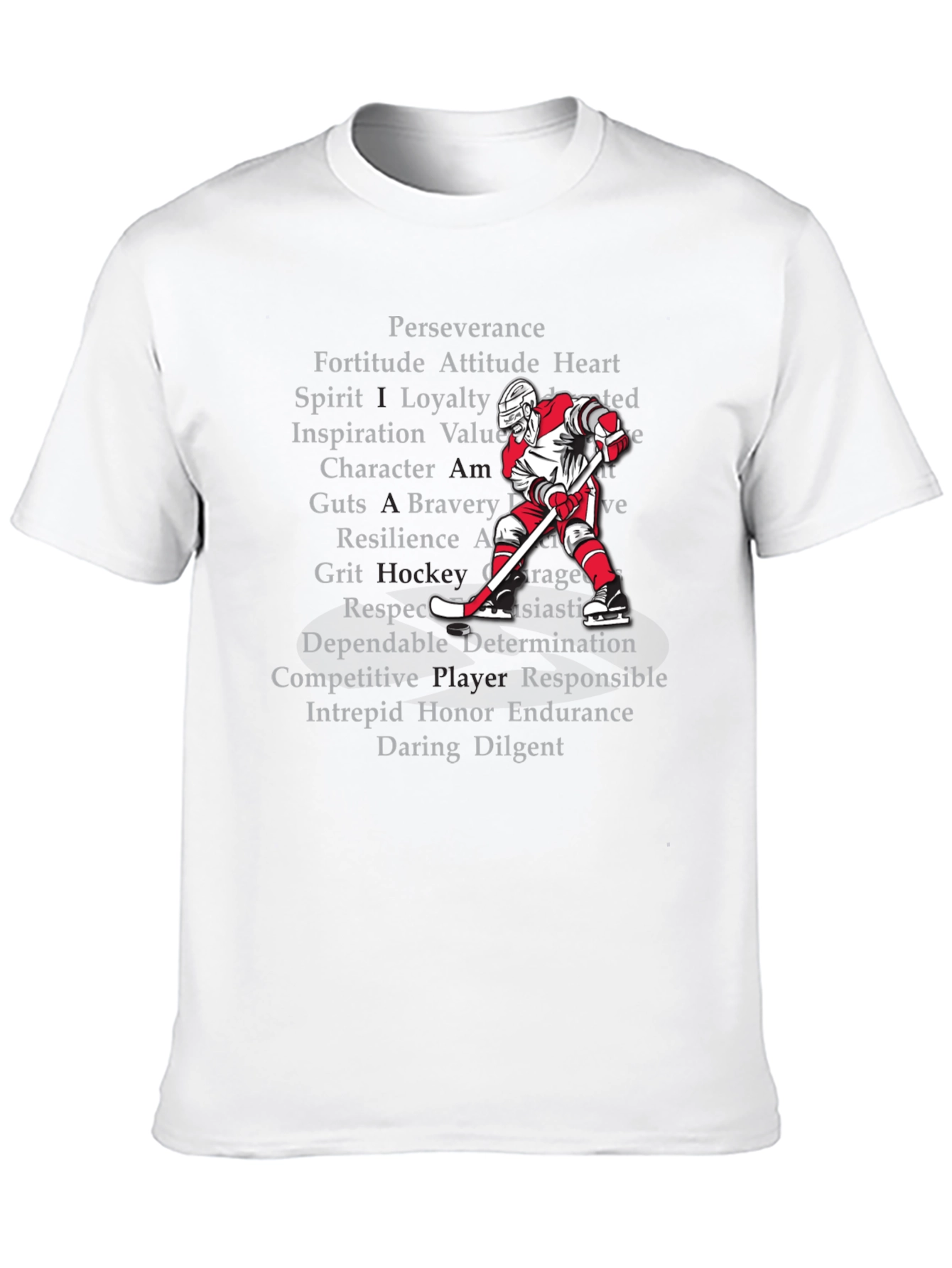 Hockey Values T-Shirt - Perseverance Loyalty Grit