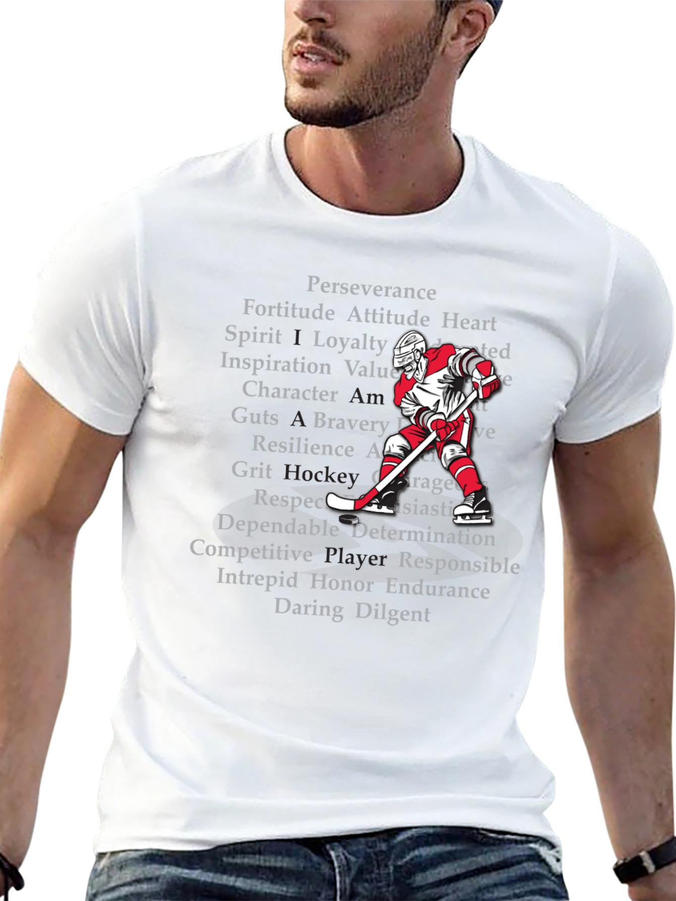 Hockey Values T-Shirt - Perseverance Loyalty Grit