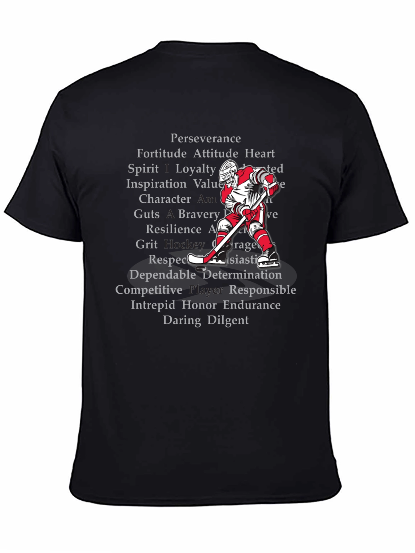 Hockey Values T-Shirt - Perseverance Loyalty Grit