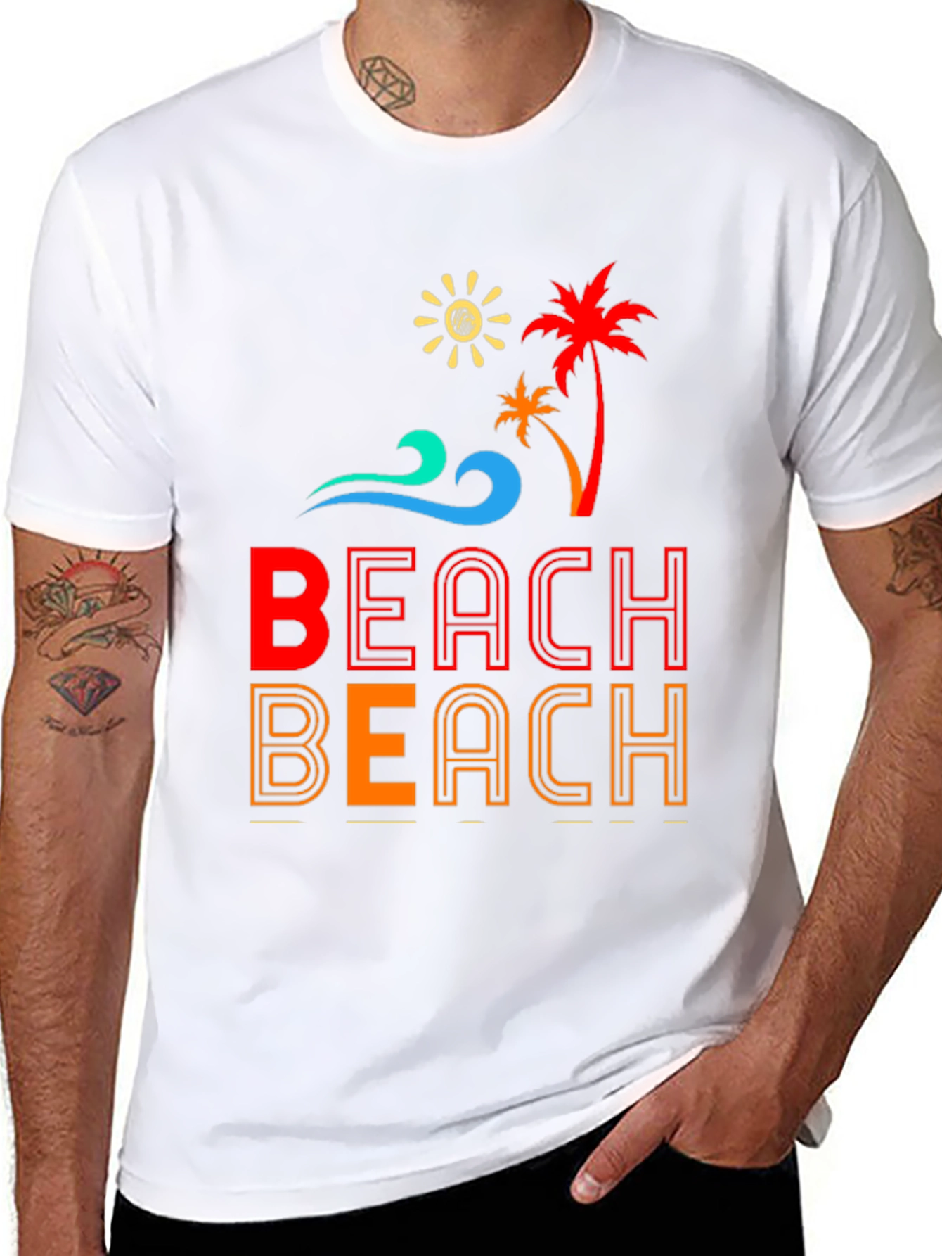 Retro Beach T-Shirt | Tropical Summer Vibes