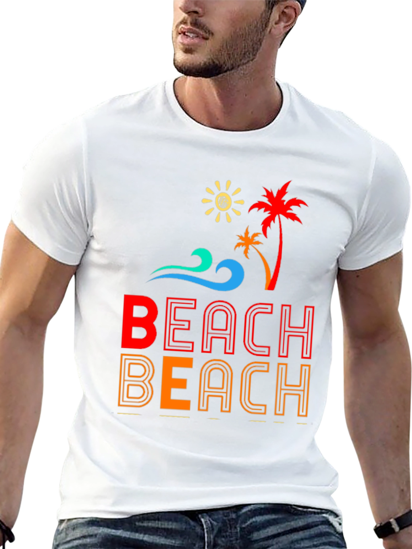 Retro Beach T-Shirt | Tropical Summer Vibes