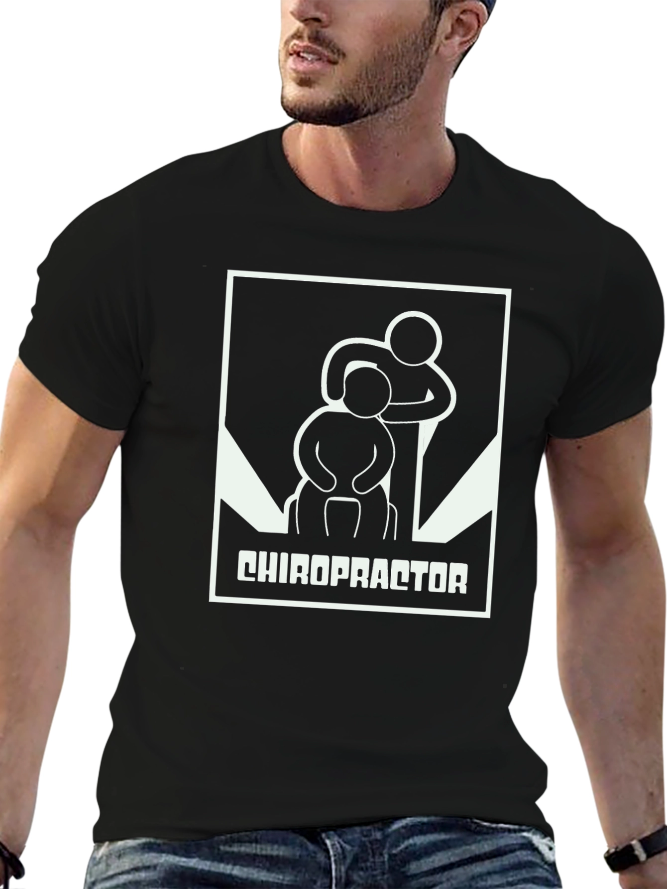 Chiropractor Graphic T-Shirt - Black