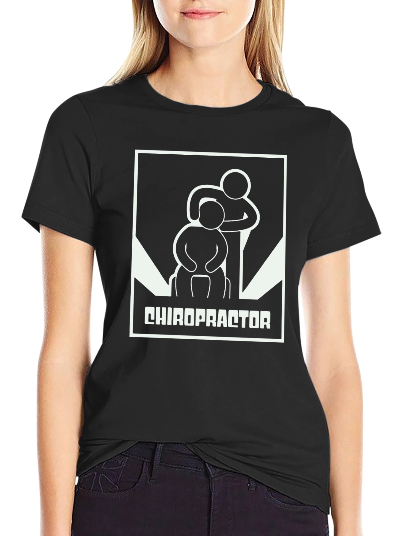 Chiropractor Graphic T-Shirt - Black