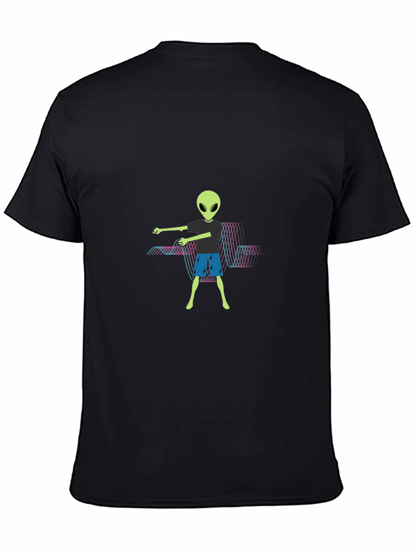 Alien Graphic Tee - Mens Black T-Shirt