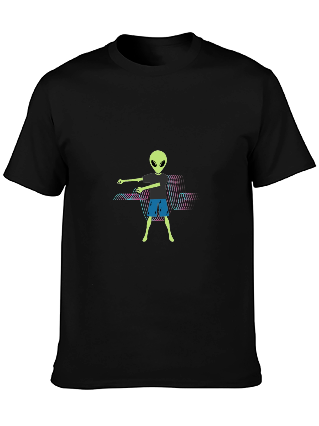 Alien Graphic Tee - Mens Black T-Shirt