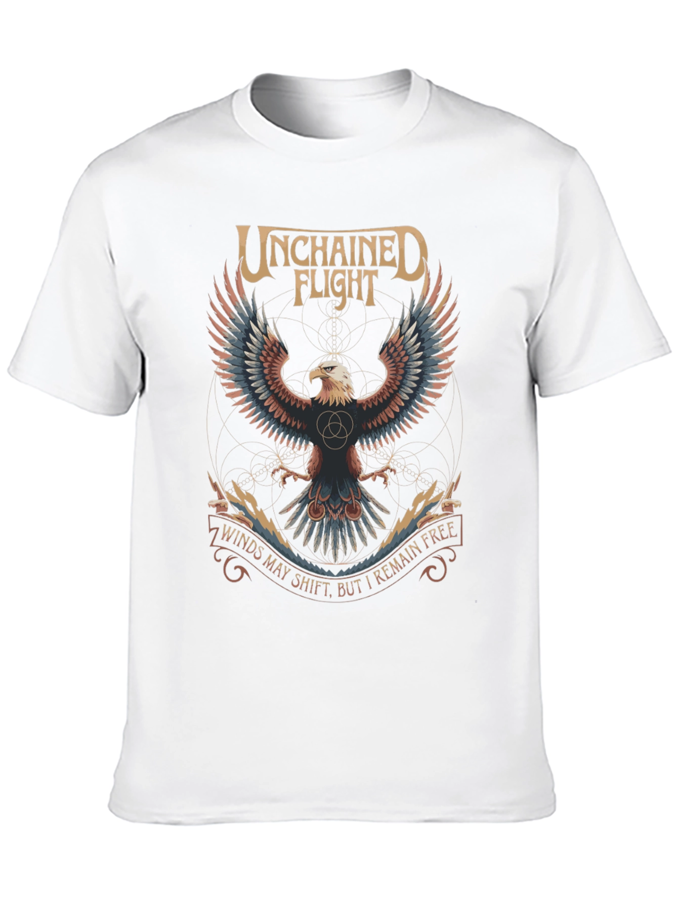 Unchained Flight Eagle Graphic Tee - Black