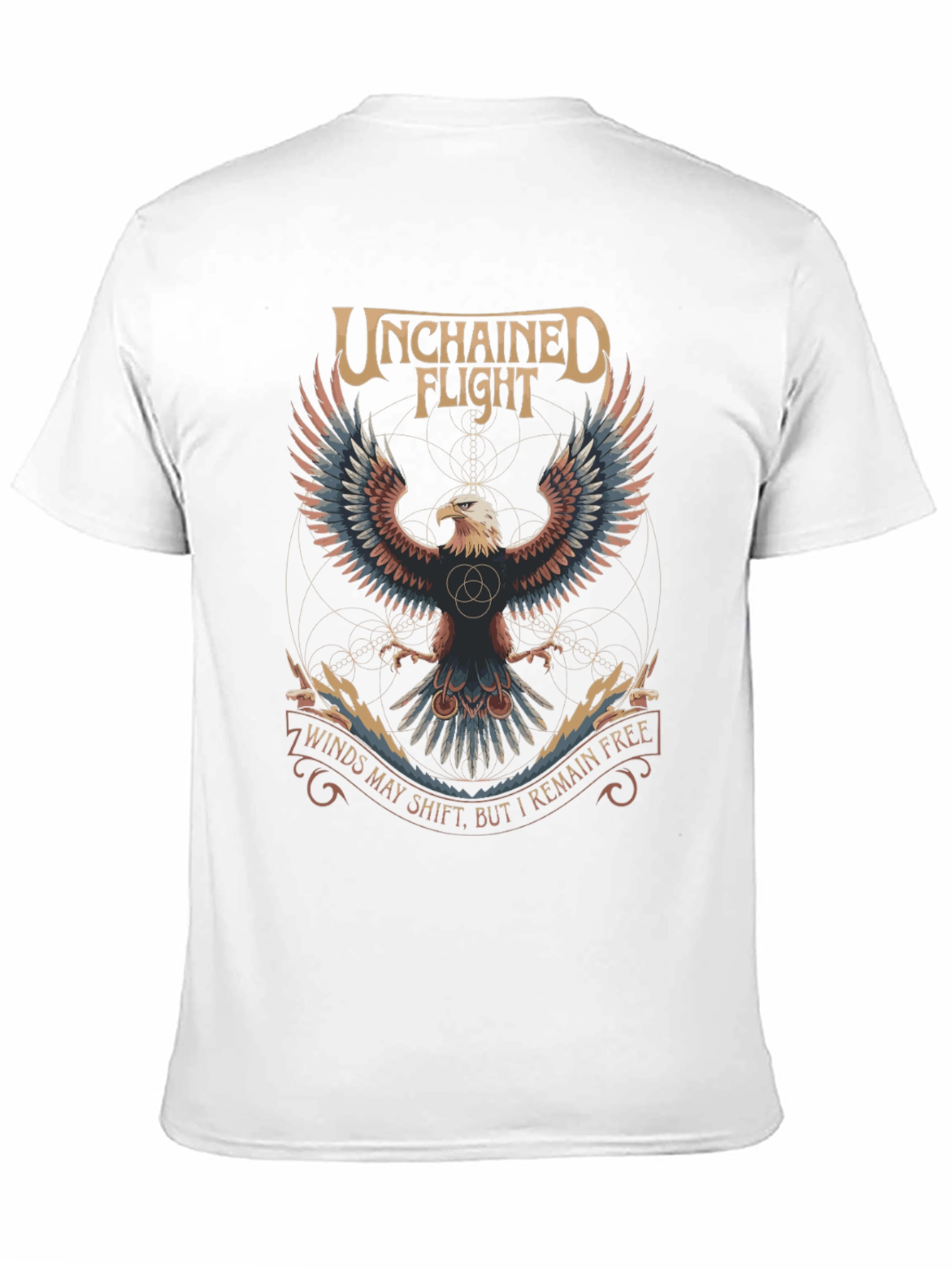 Unchained Flight Eagle Graphic Tee - Black