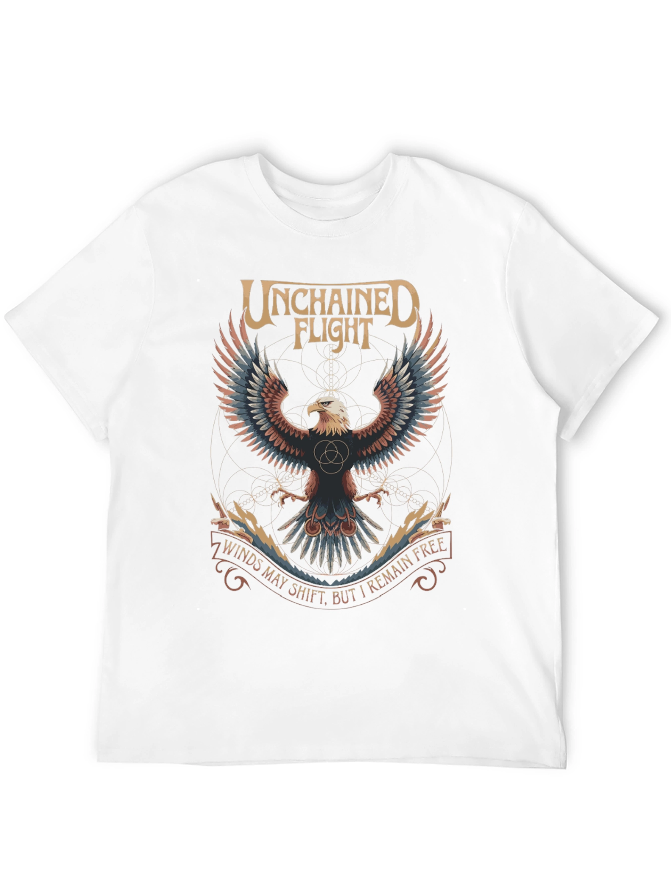 Unchained Flight Eagle Graphic Tee - Black