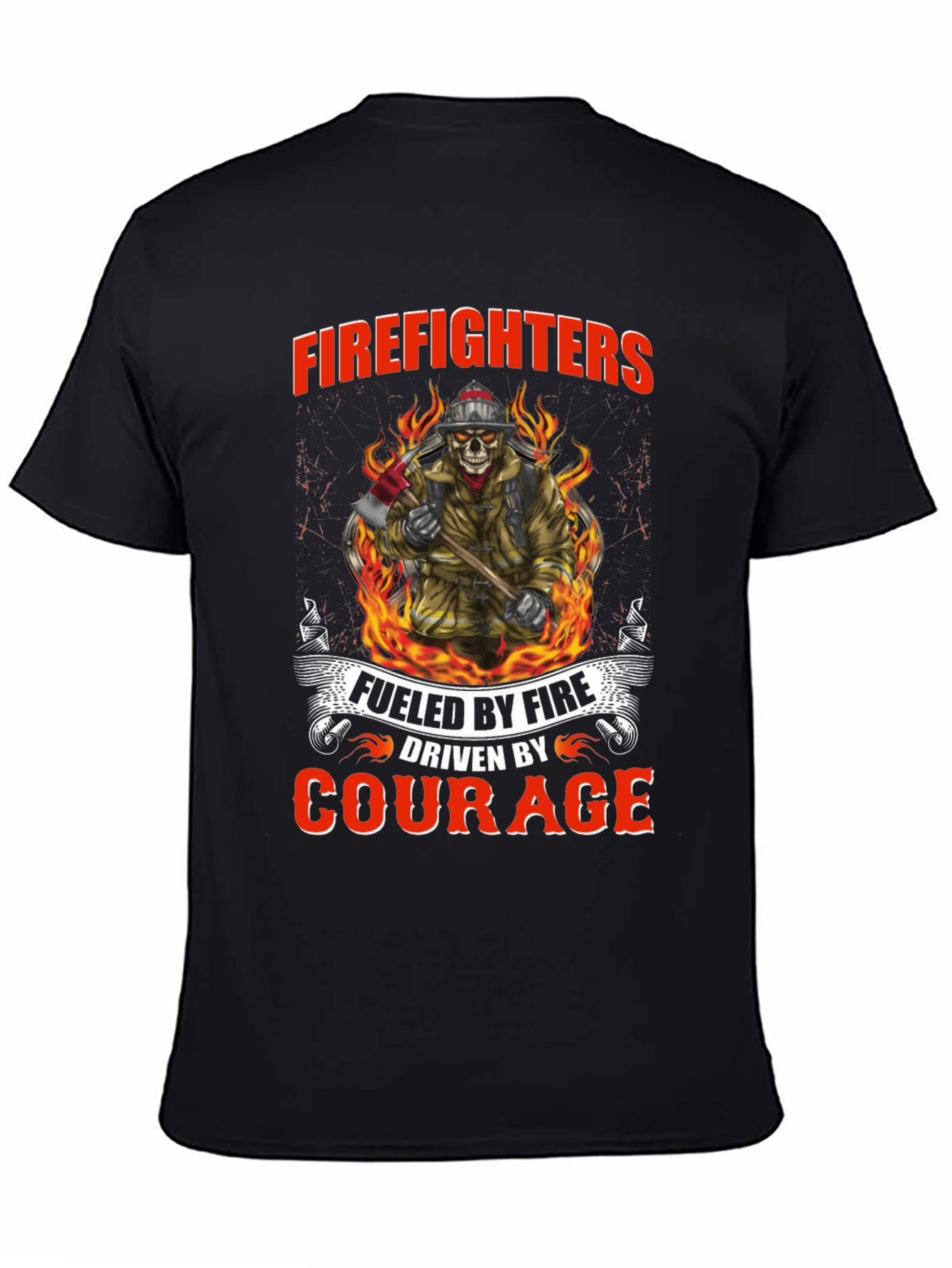Firefighters Fueled by Fire Courage T-Shirt