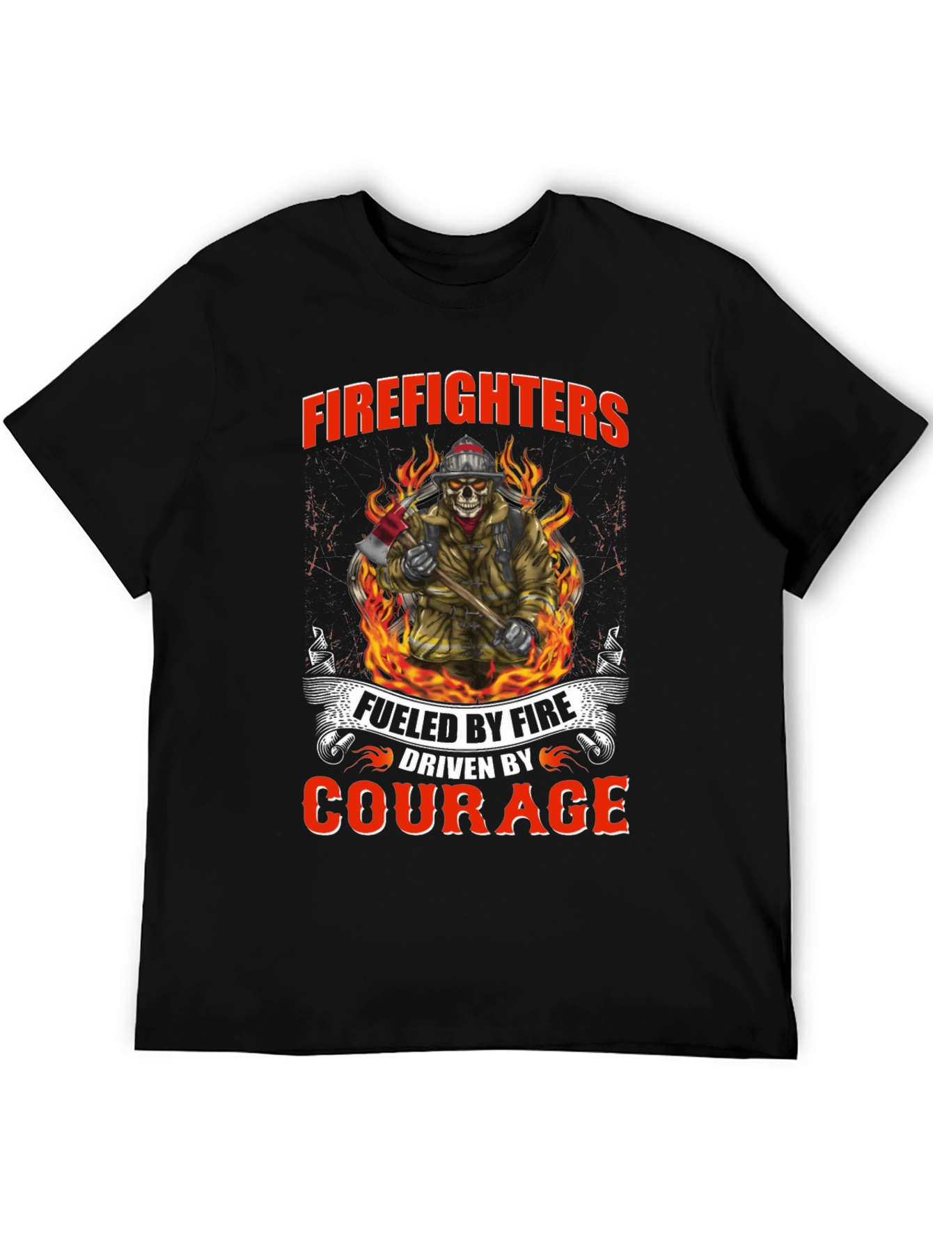 Firefighters Fueled by Fire Courage T-Shirt