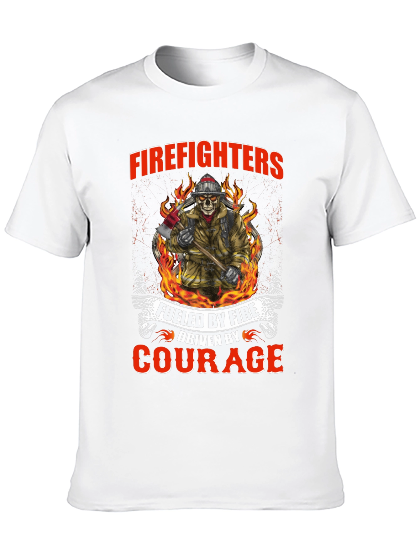 Firefighters Fueled by Fire Courage T-Shirt