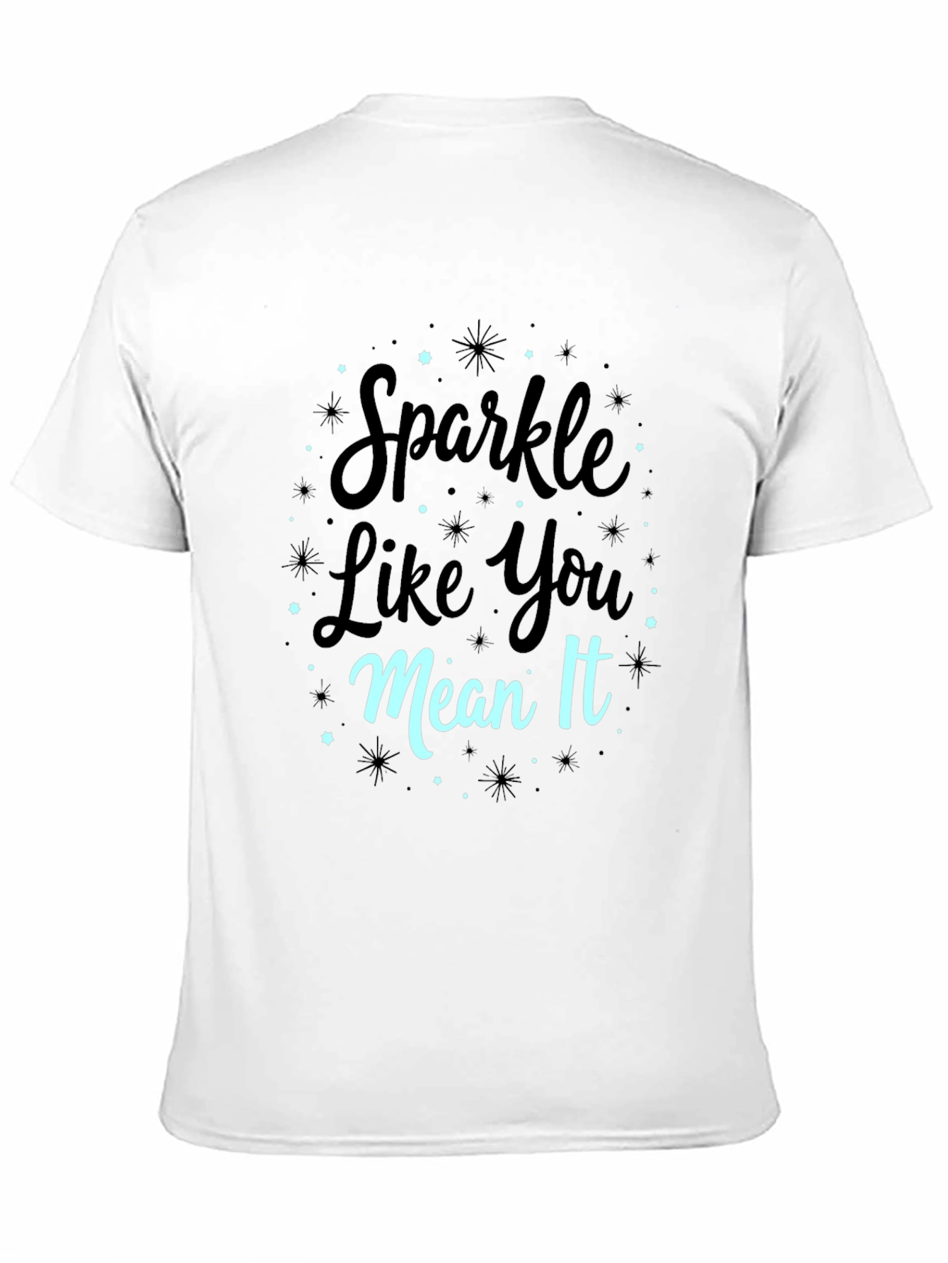 Sparkle Like You Mean It Black Graphic Tee