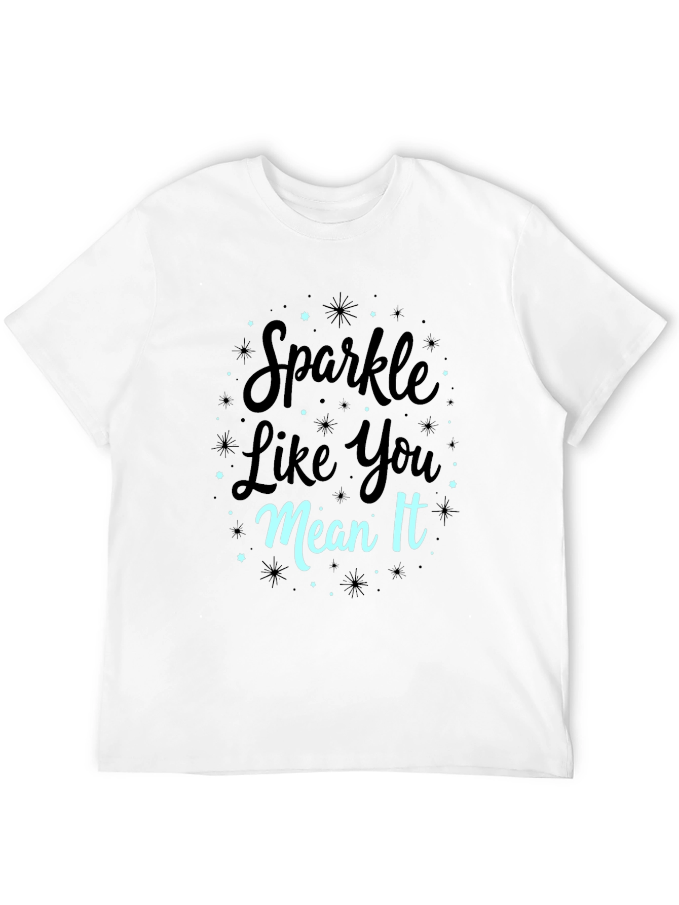 Sparkle Like You Mean It Black Graphic Tee