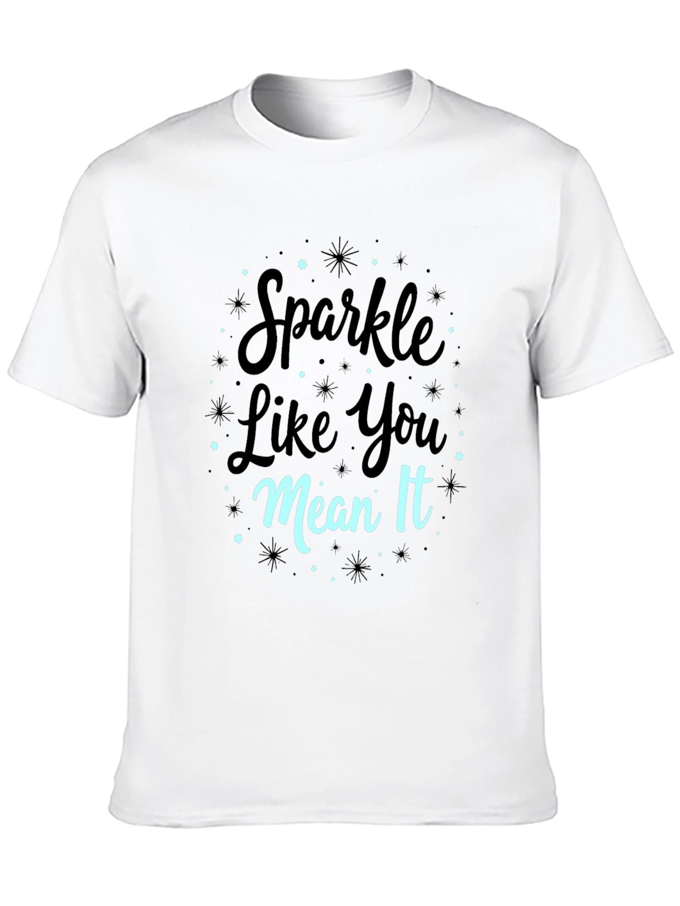 Sparkle Like You Mean It Black Graphic Tee