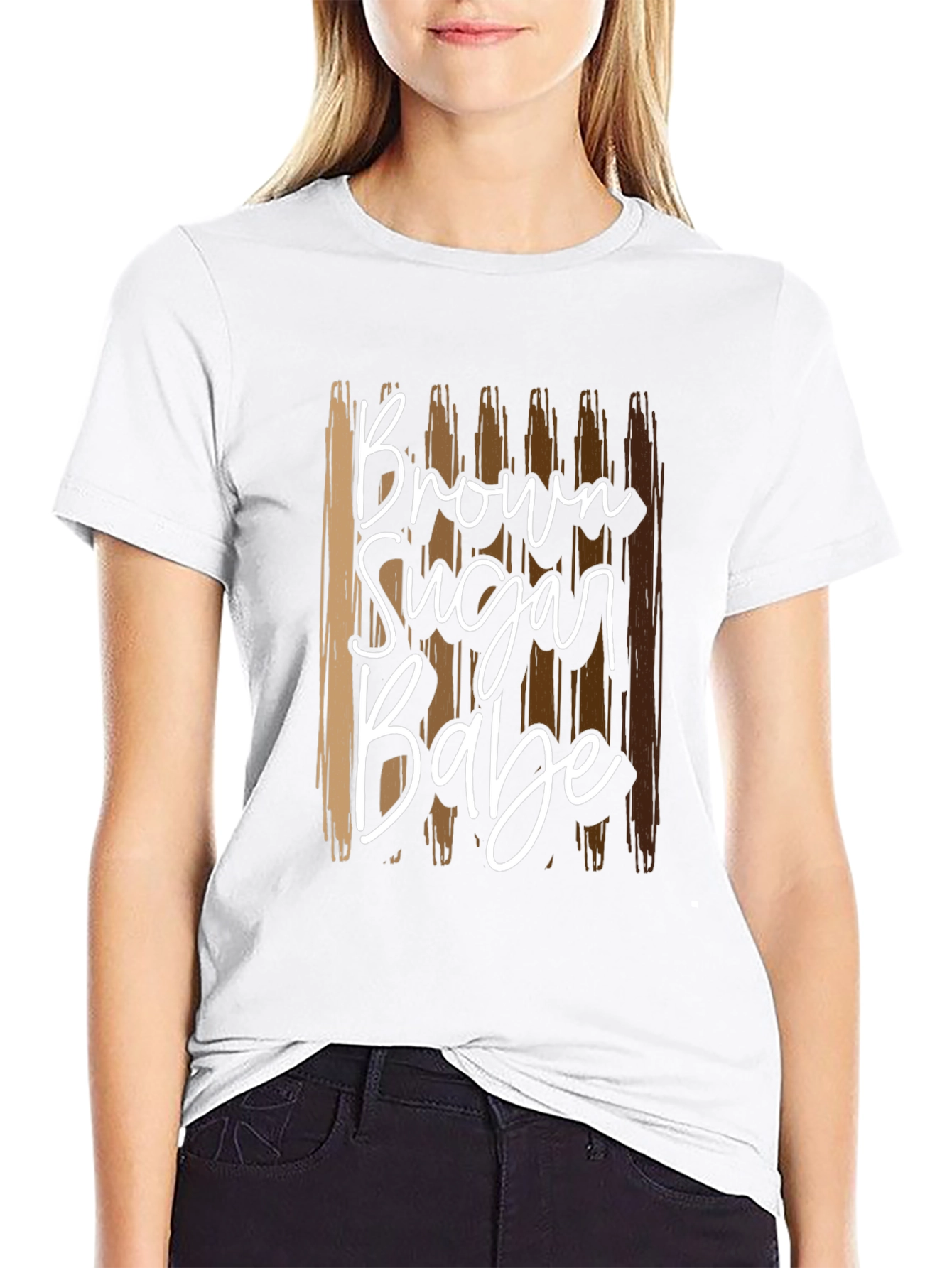 Brown Sugar Babe T-Shirt - Stylish Graphic Tee