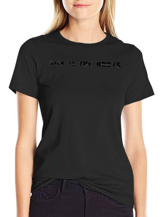 Back To The Roots Black Graphic Tee