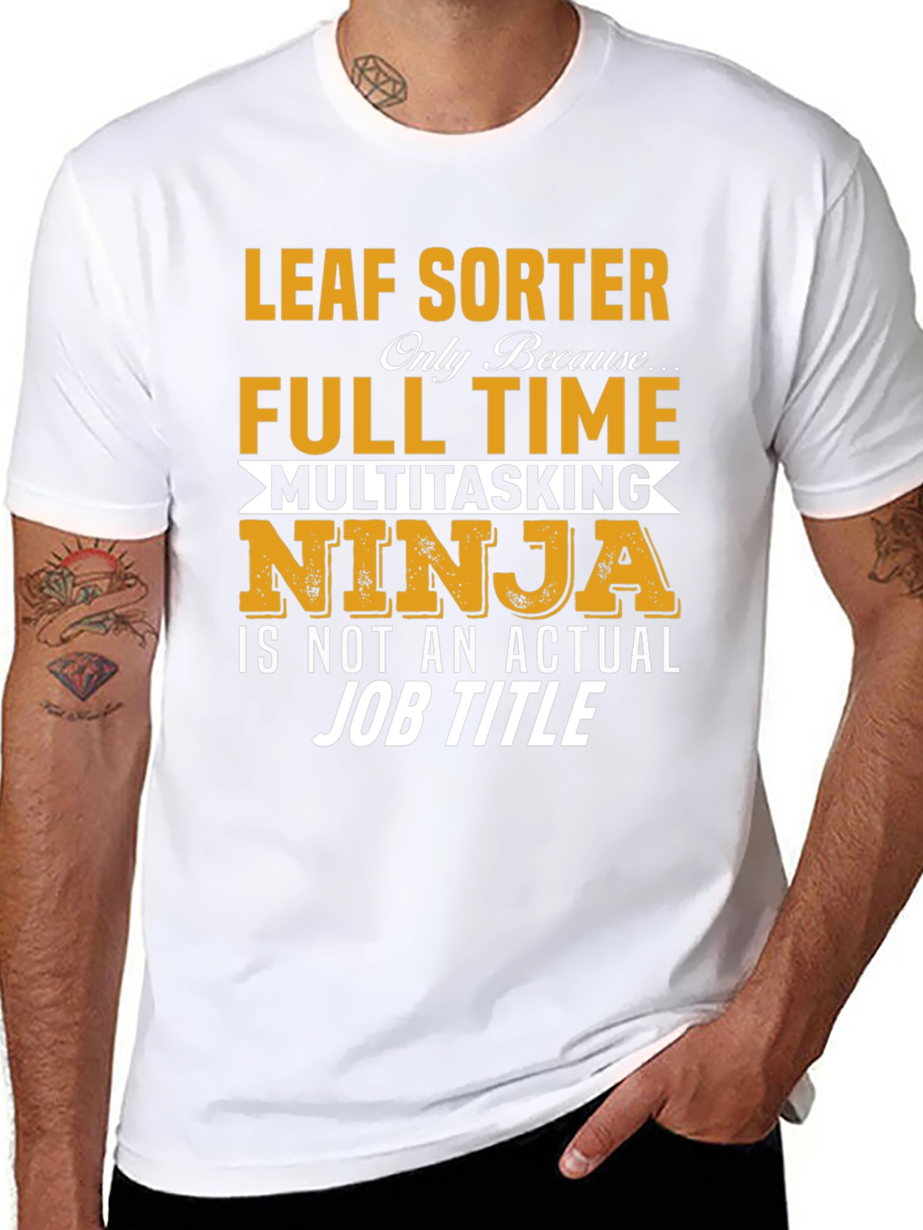 Leaf Sorter Full Time Ninja T-Shirt
