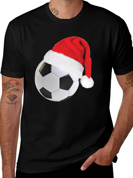 Festive Soccer Ball Christmas T-Shirt