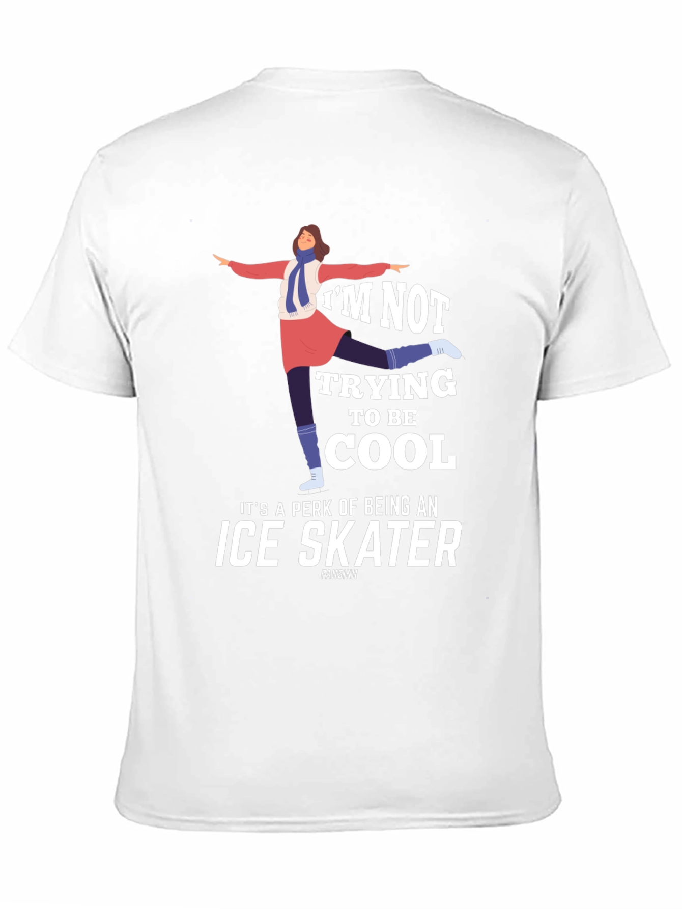 Cool Ice Skater Graphic Tee Shirt