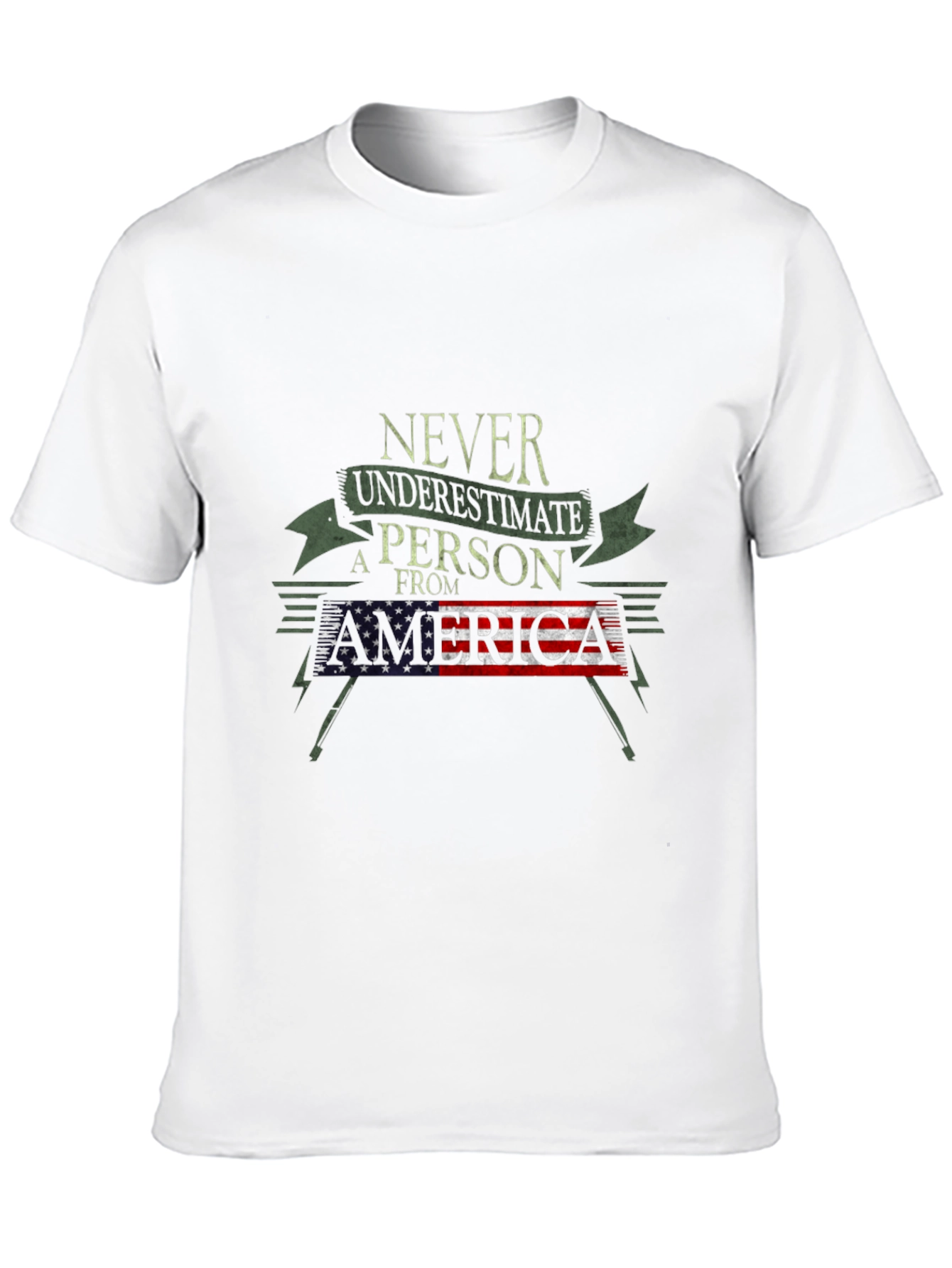 Never Underestimate a Person from America T-Shirt