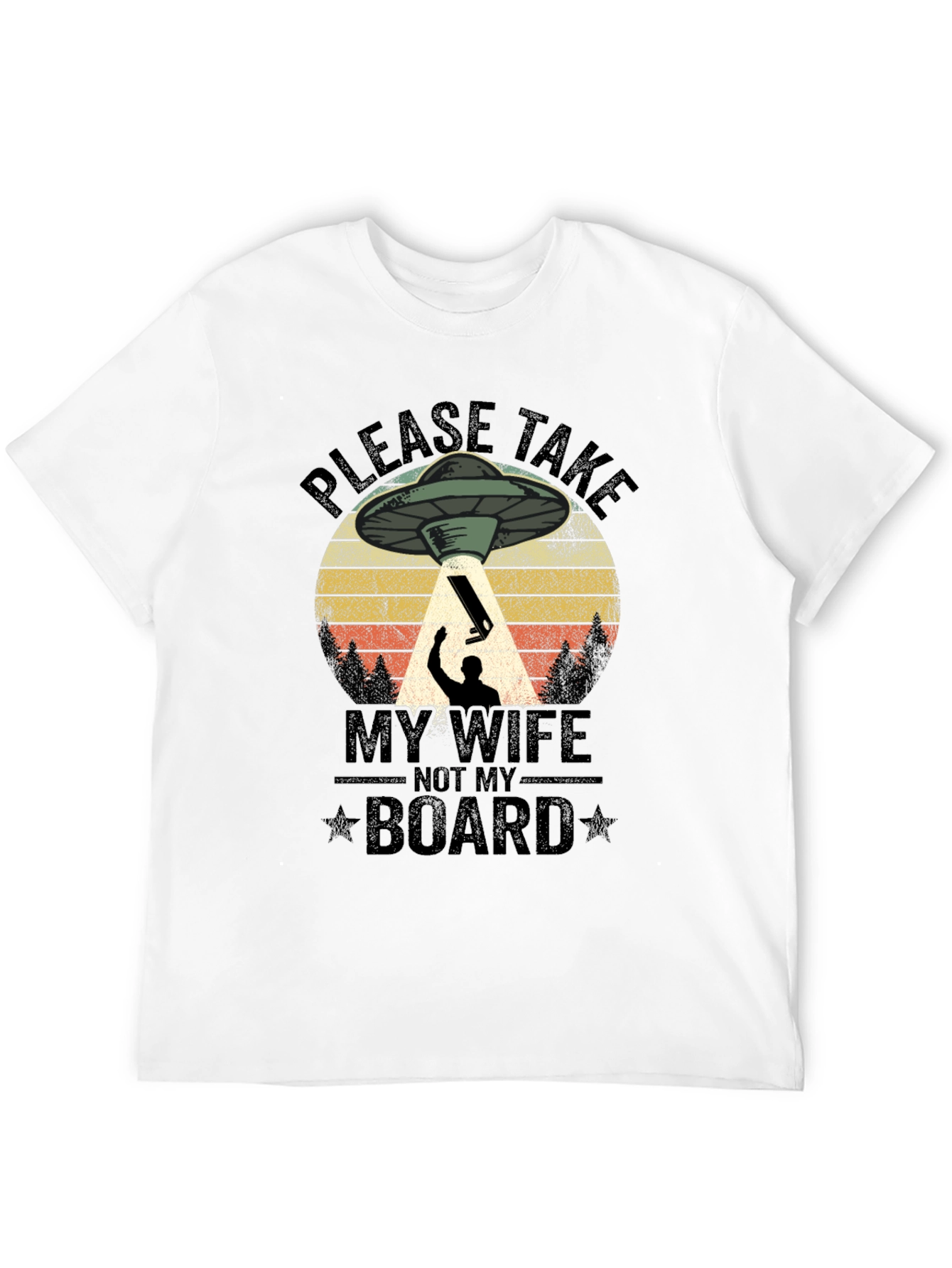 Funny Alien Abduction Graphic T-Shirt